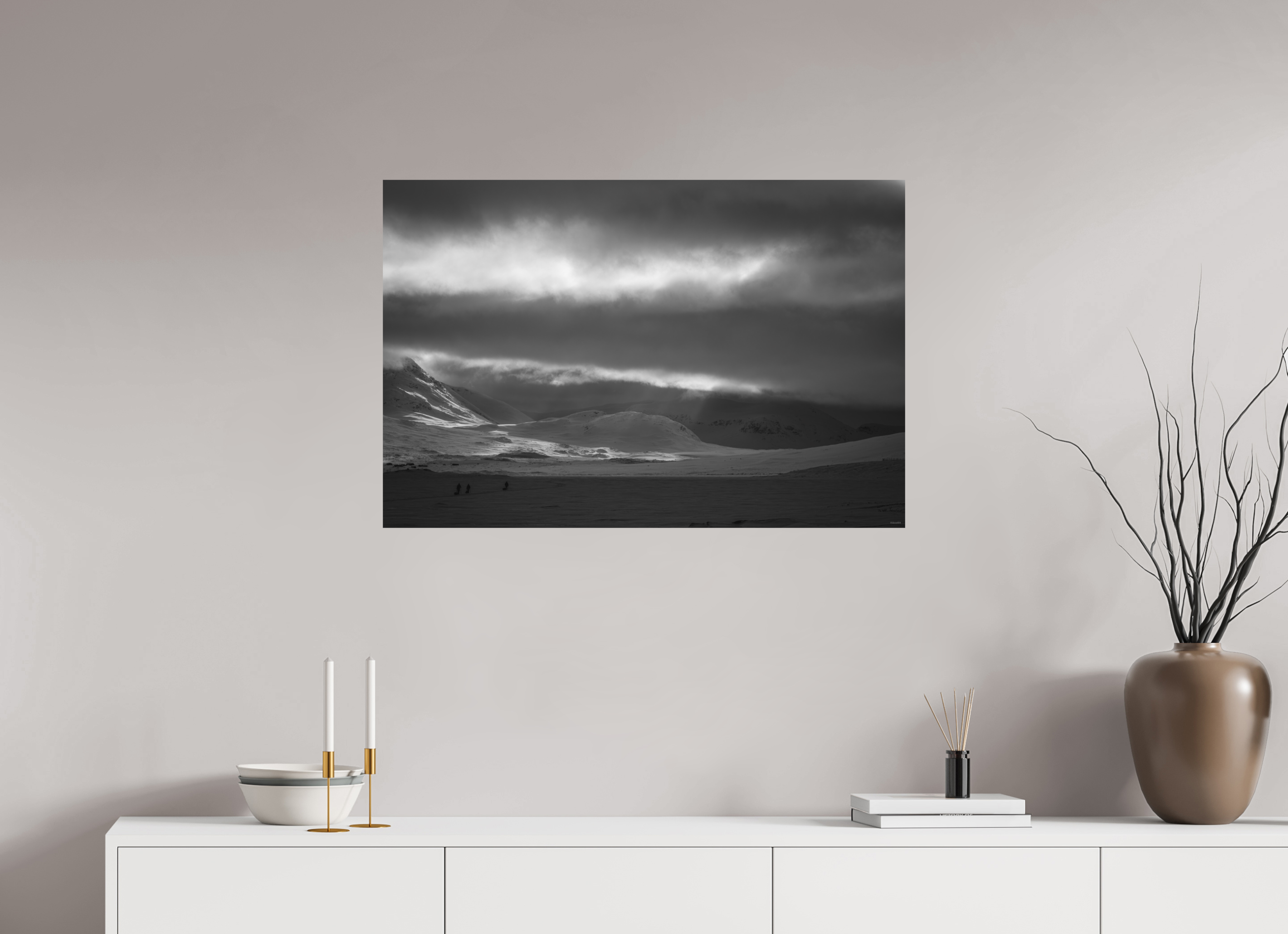 90 x 60 cm, Tirage Fine Art mat Lumière divine