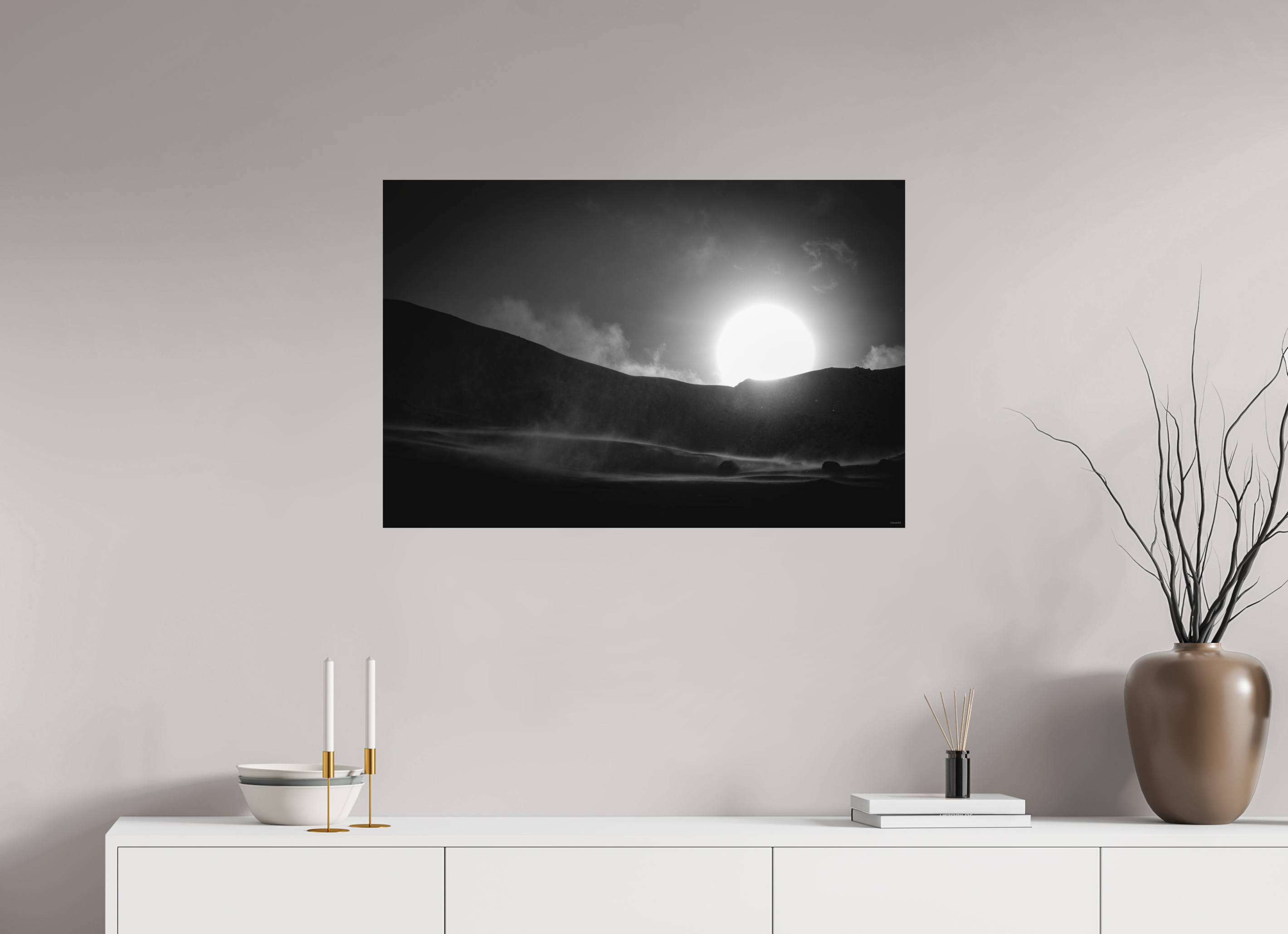 90 x 60 cm, Tirage Fine Art mat Poussière