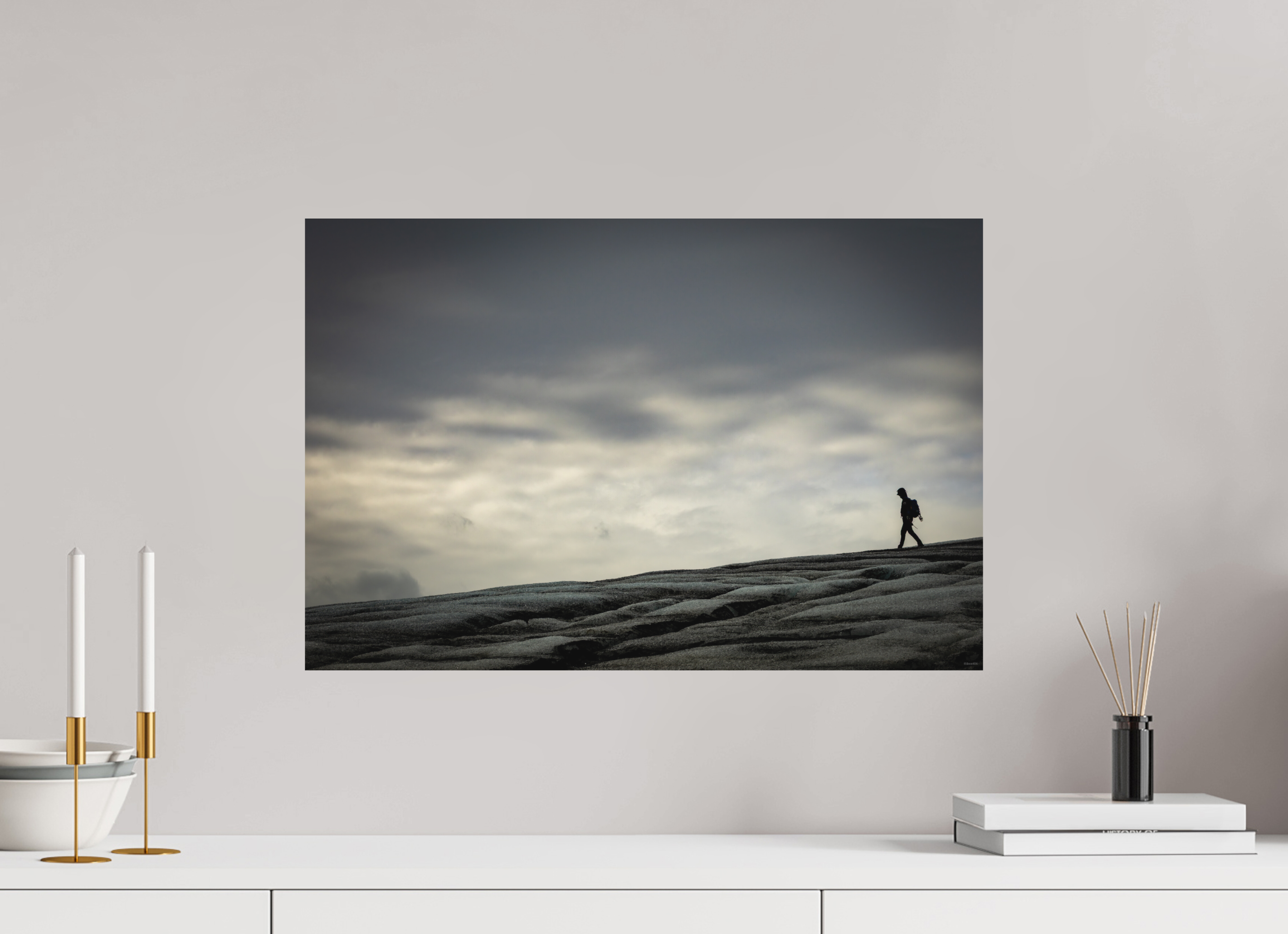 60 x 40 cm, Tirage Fine Art mat Sur son dos