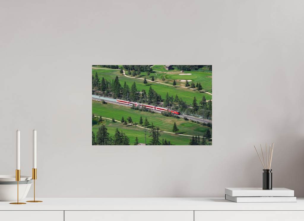45 x 30 cm, Tirage Fine Art mat Train Suisse
