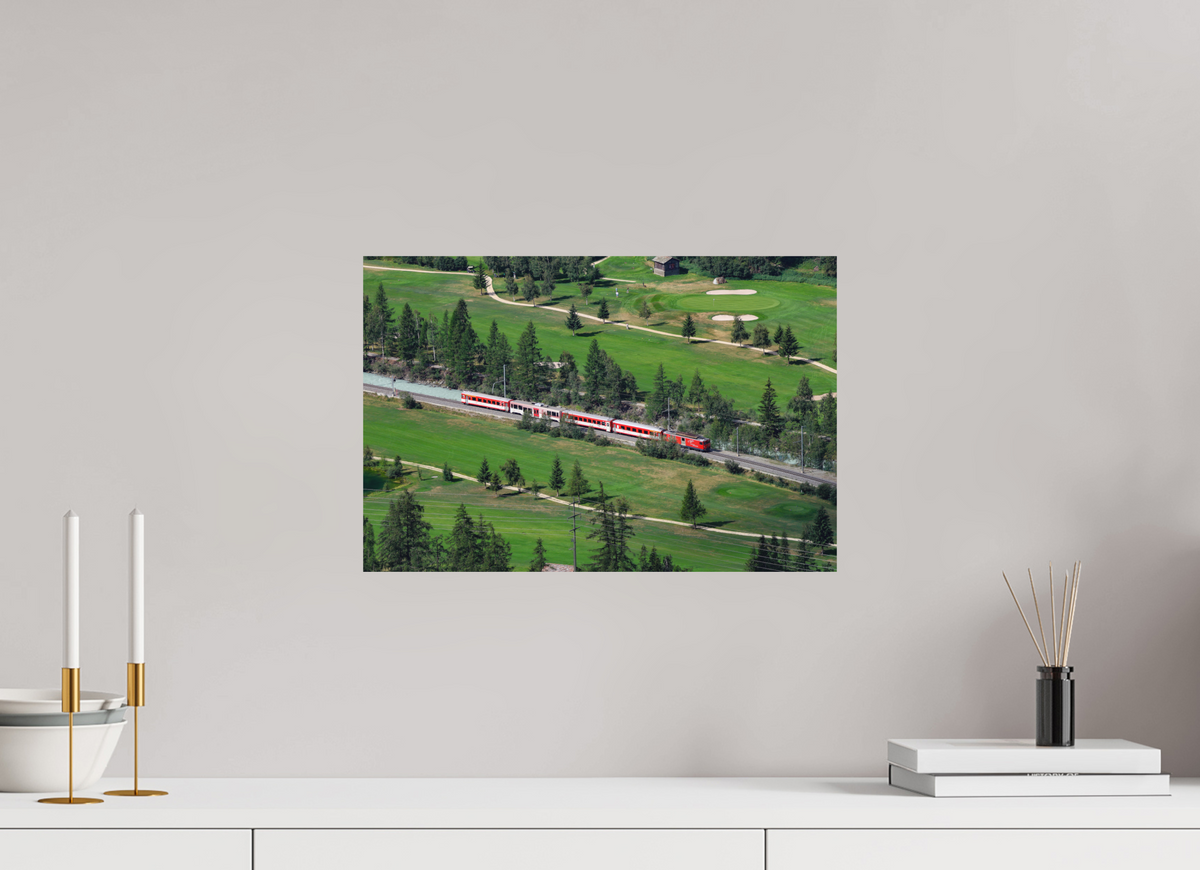 45 x 30 cm, Tirage Fine Art mat Train Suisse