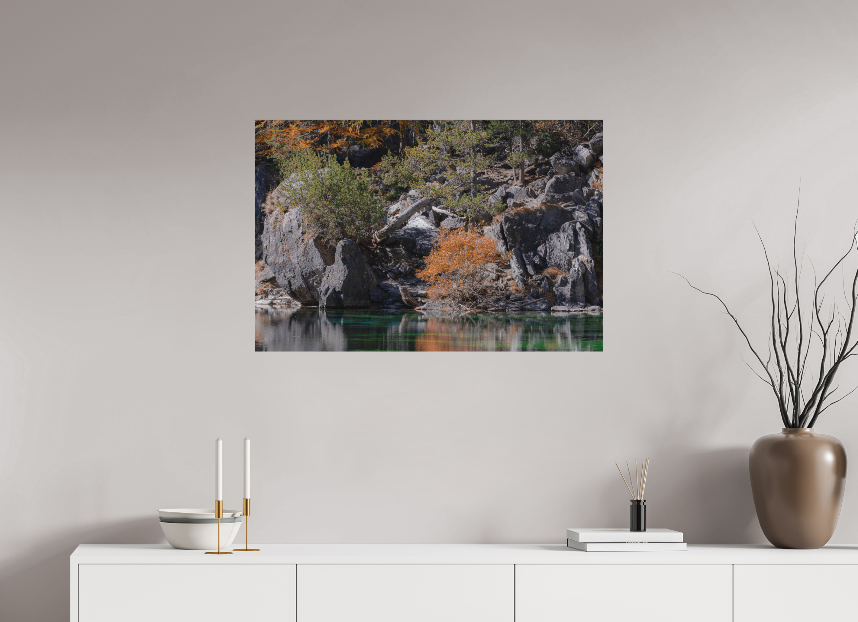 90 x 60 cm, Tirage Fine Art mat Sous la surface