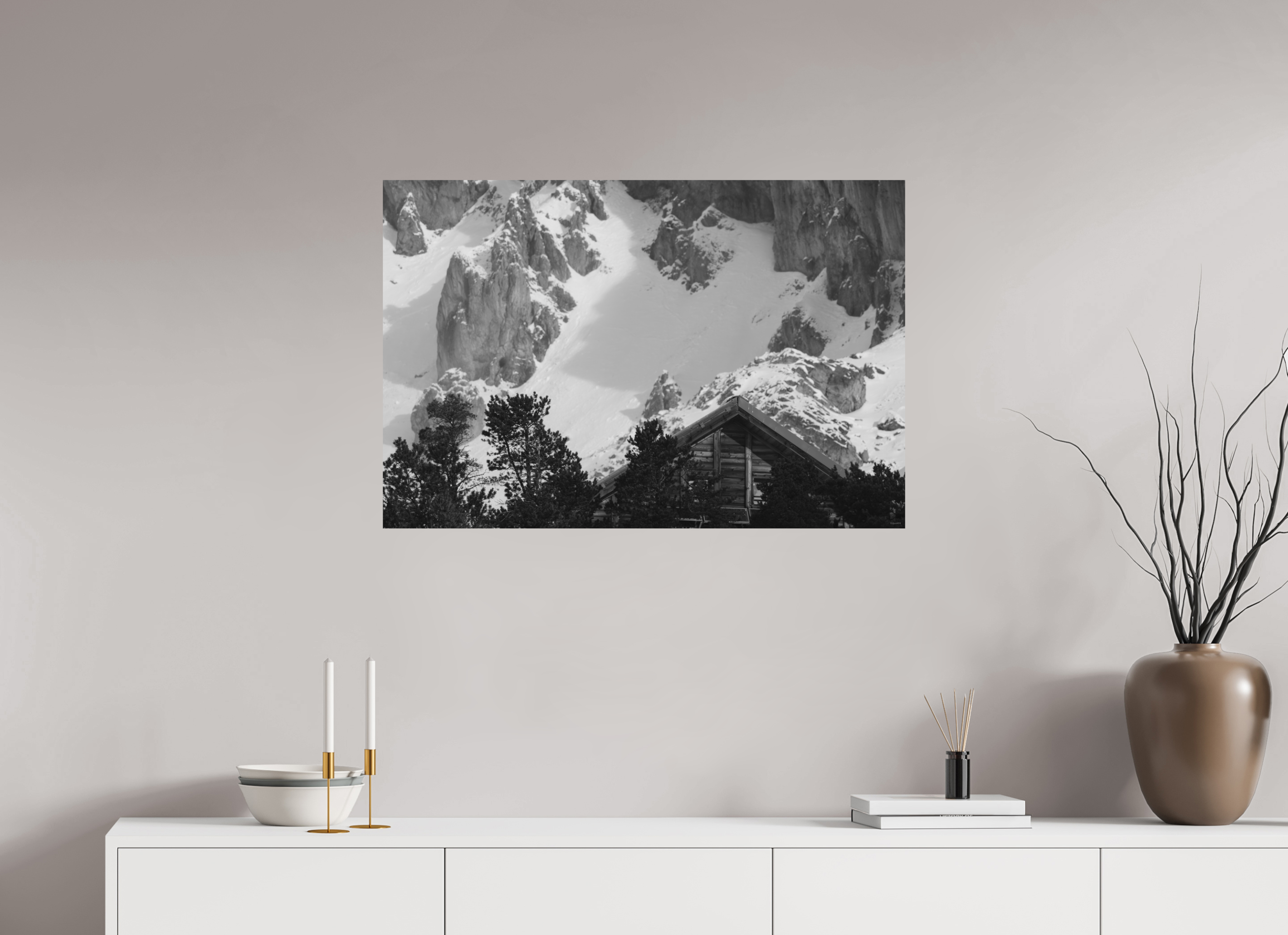 90 x 60 cm, Tirage Fine Art mat Sous protection