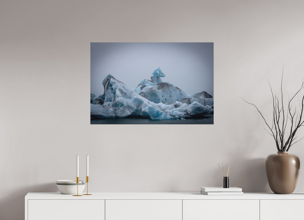 90 x 60 cm, Tirage Fine Art mat Sculpture glaciaire