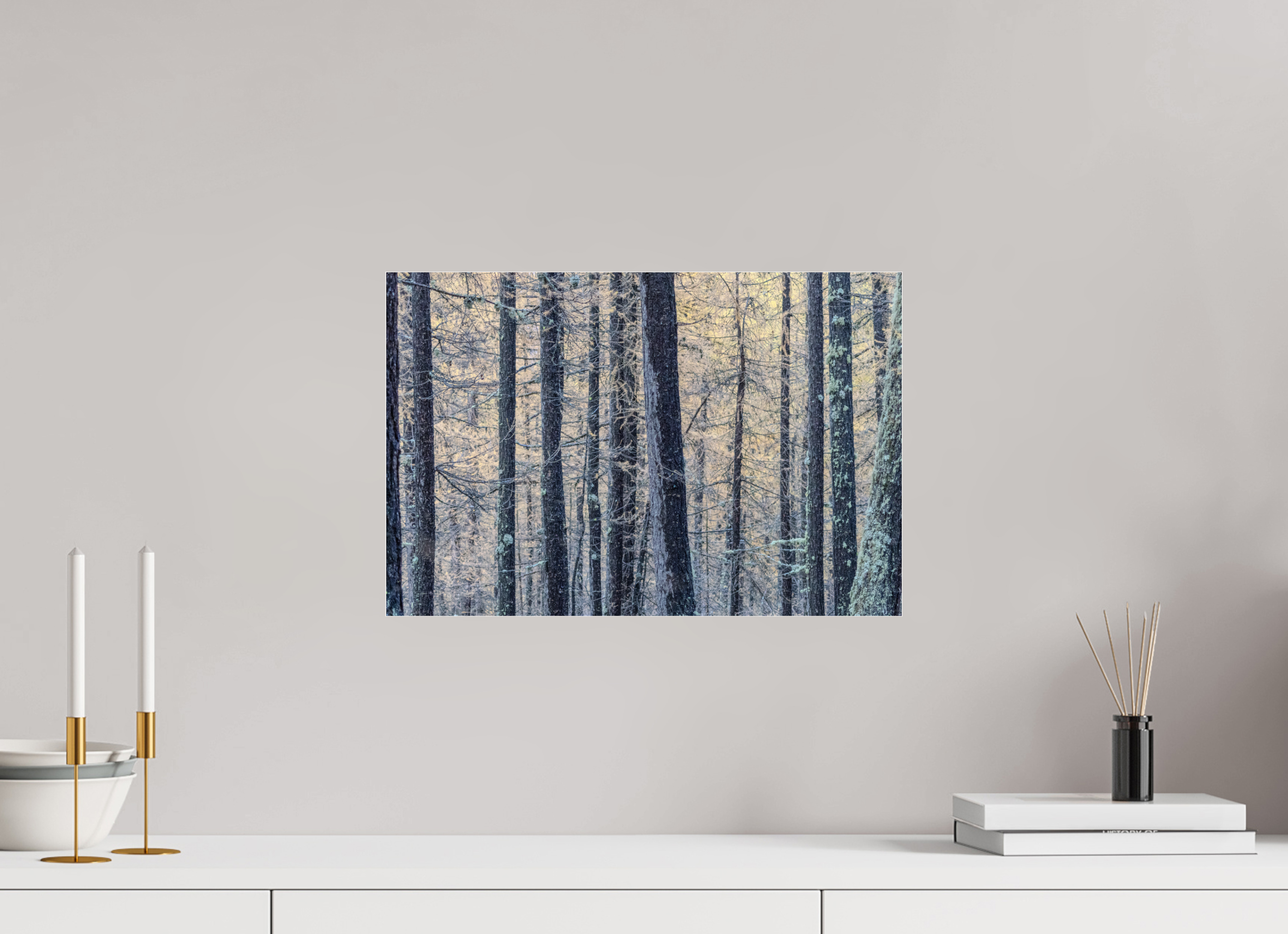 45 x 30 cm, Dibond verre brillant 2mm Duel