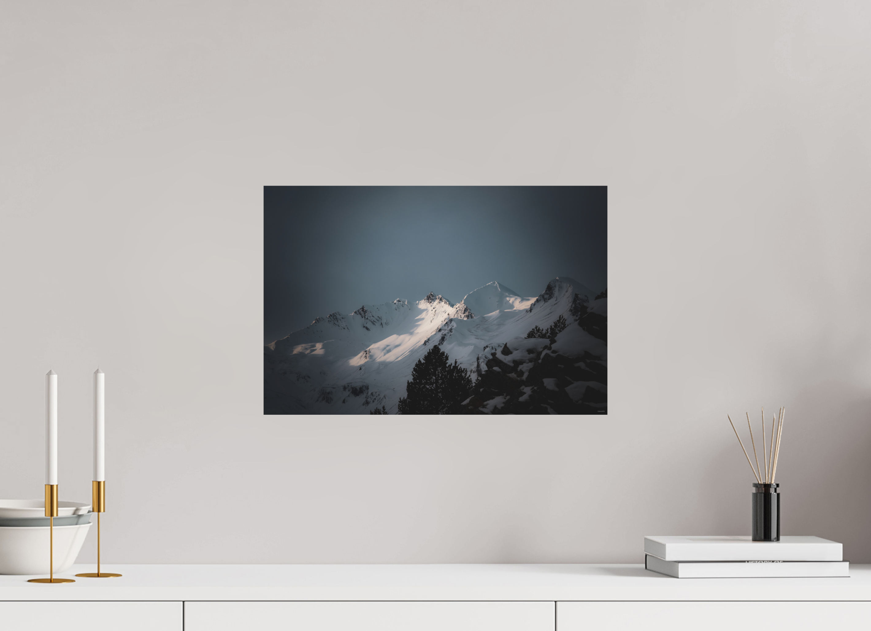 45 x 30 cm, Tirage Fine Art mat Lumière de lune