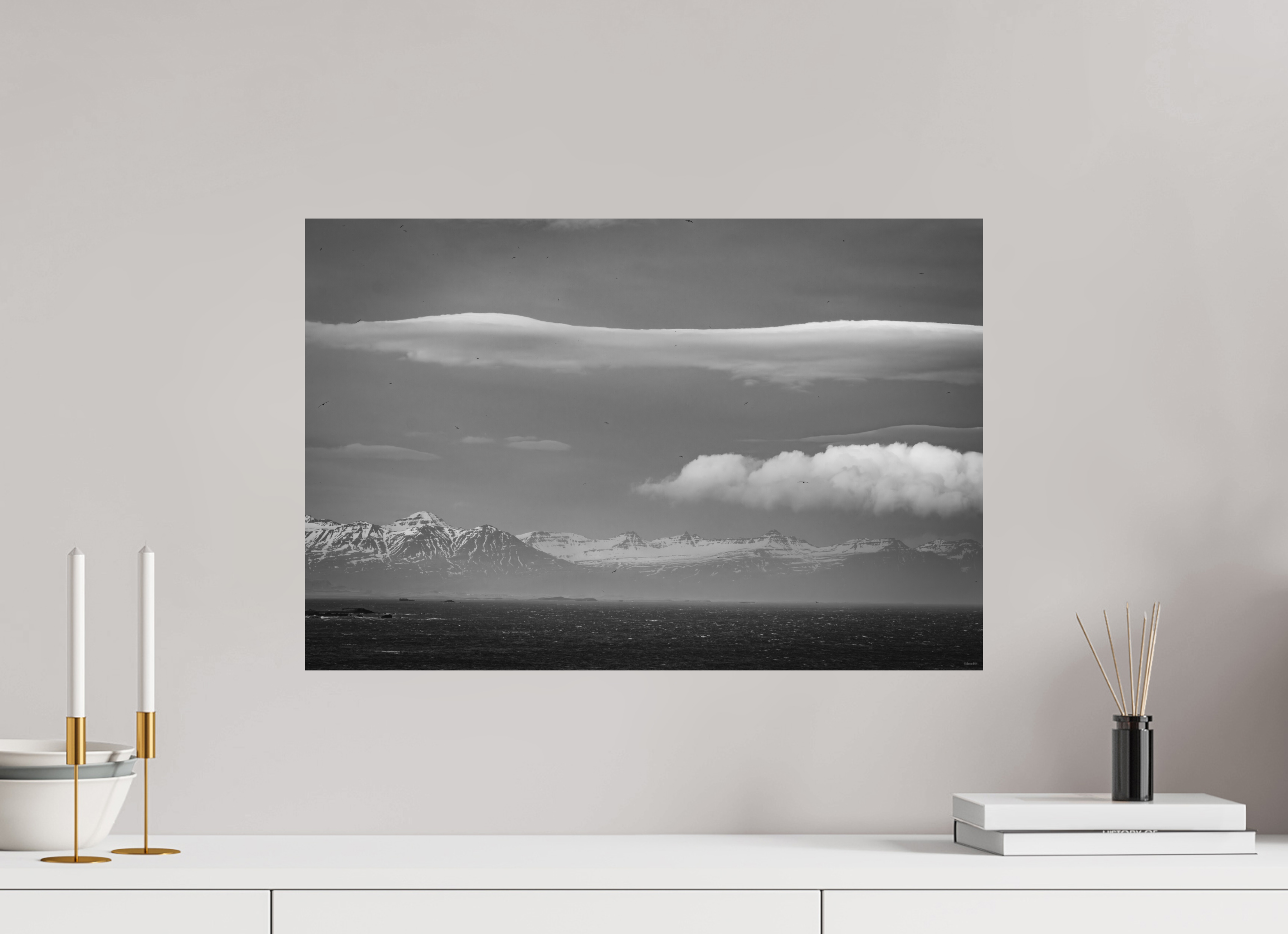 60 x 40 cm, Tirage Fine Art mat Souffle boréal