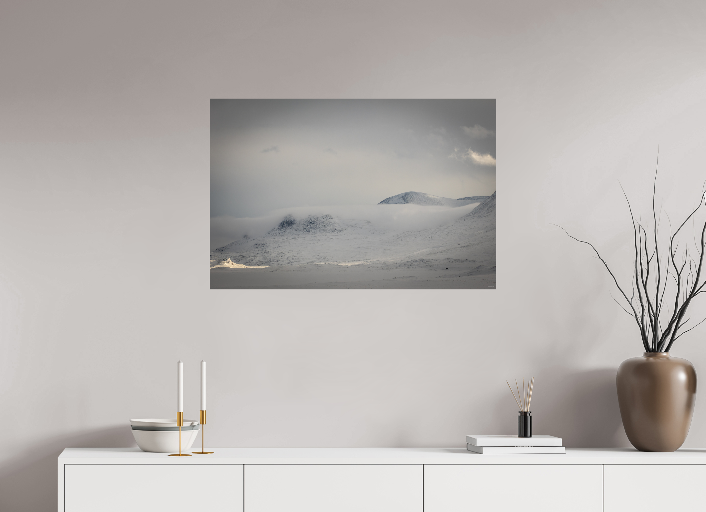 90 x 60 cm, Tirage Fine Art mat Espace temps