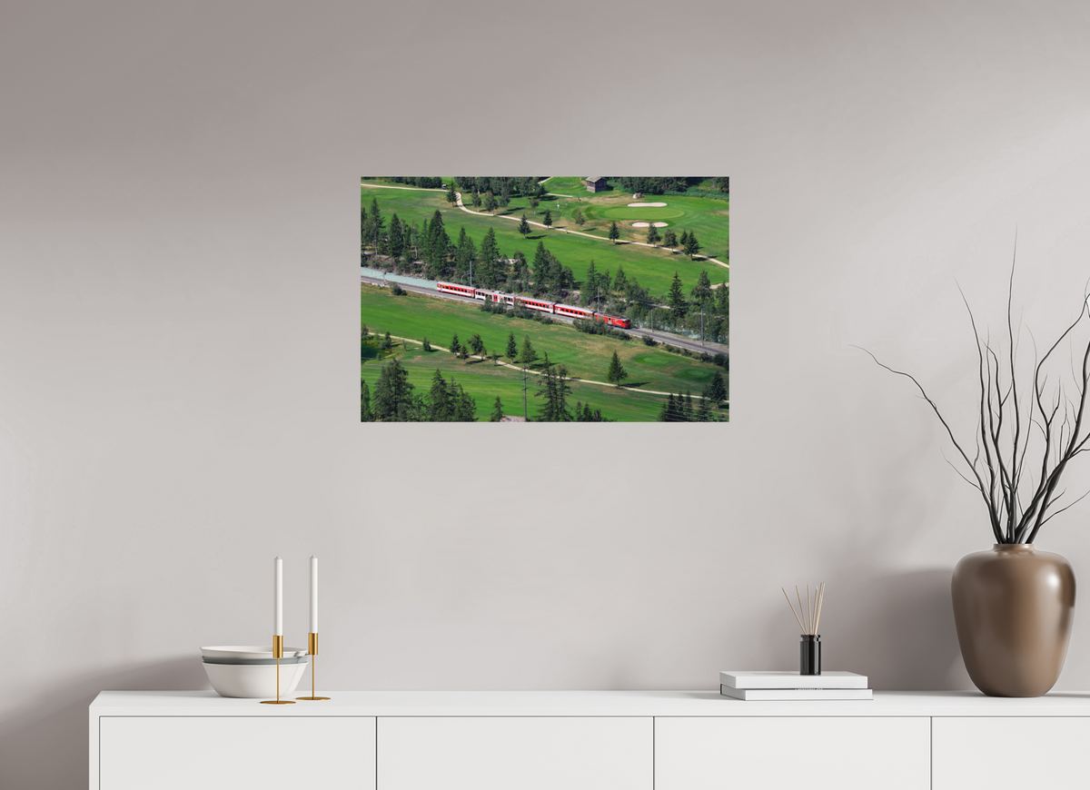 75 x 50 cm, Tirage Fine Art mat Train Suisse