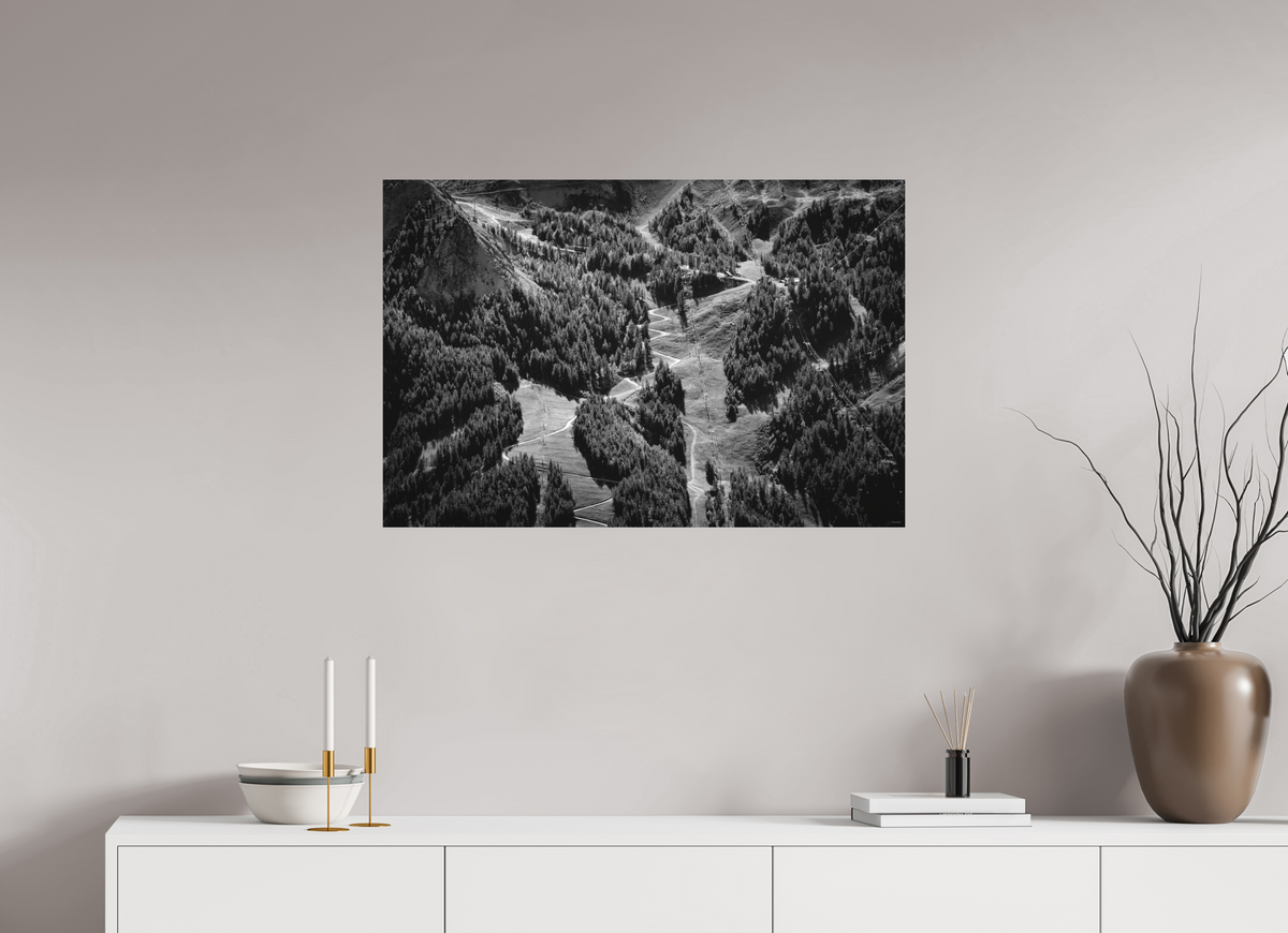 90 x 60 cm, Tirage Fine Art mat En attendant l'hiver