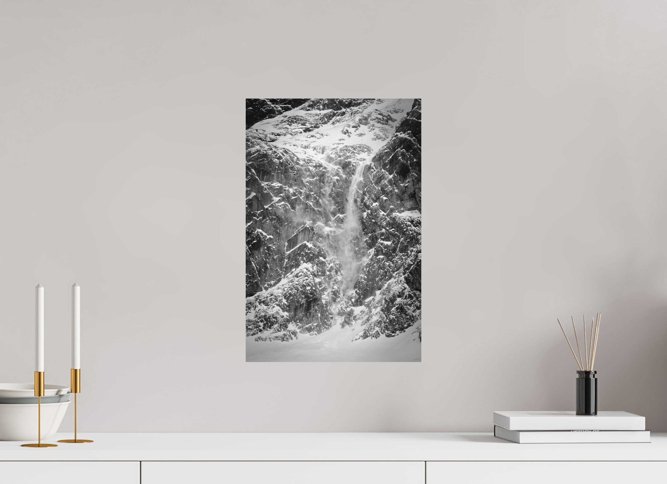 30 x 45 cm, Tirage Fine Art mat Torrent de poudre