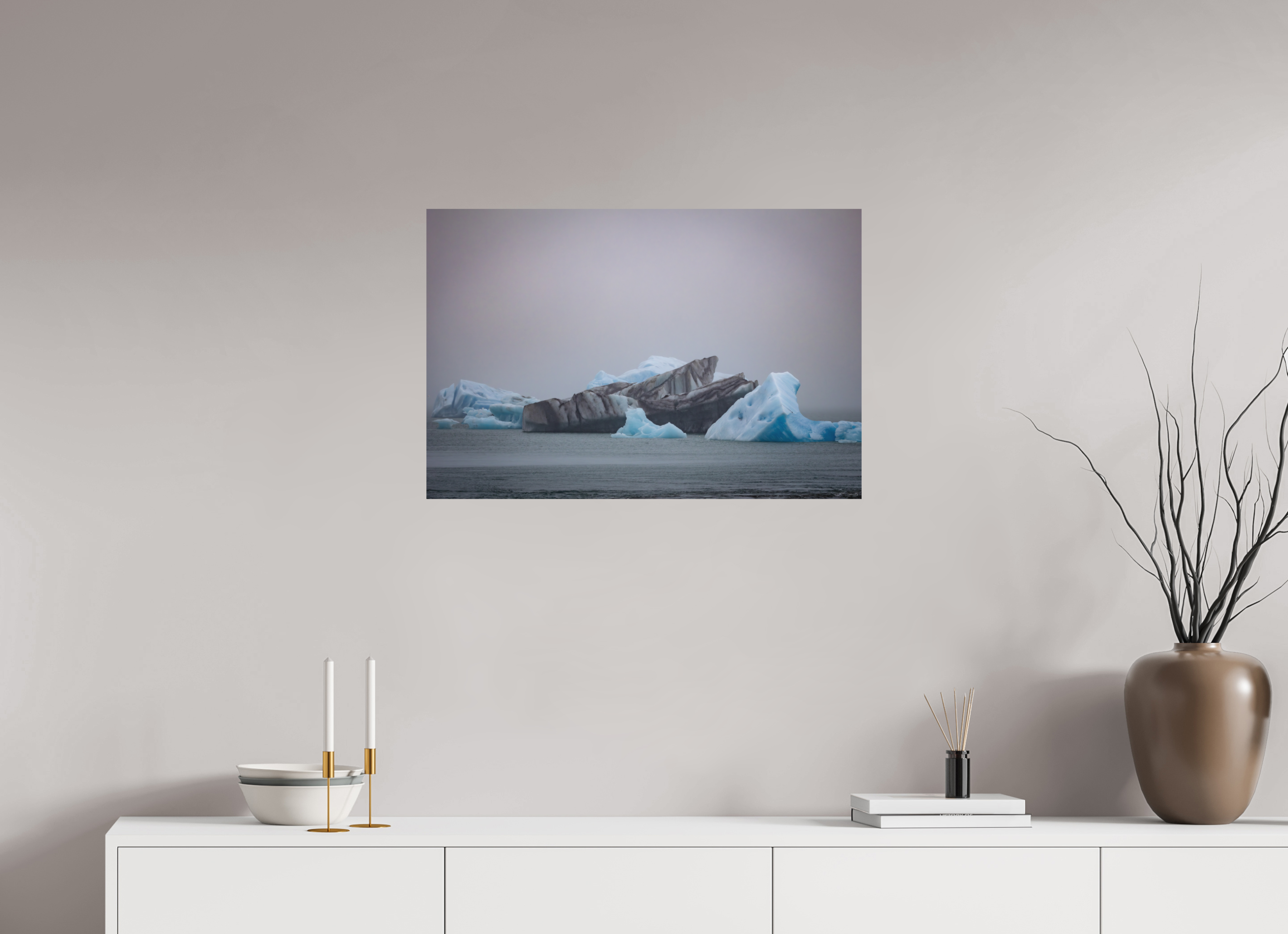 75 x 50 cm, Tirage Fine Art mat Marbré