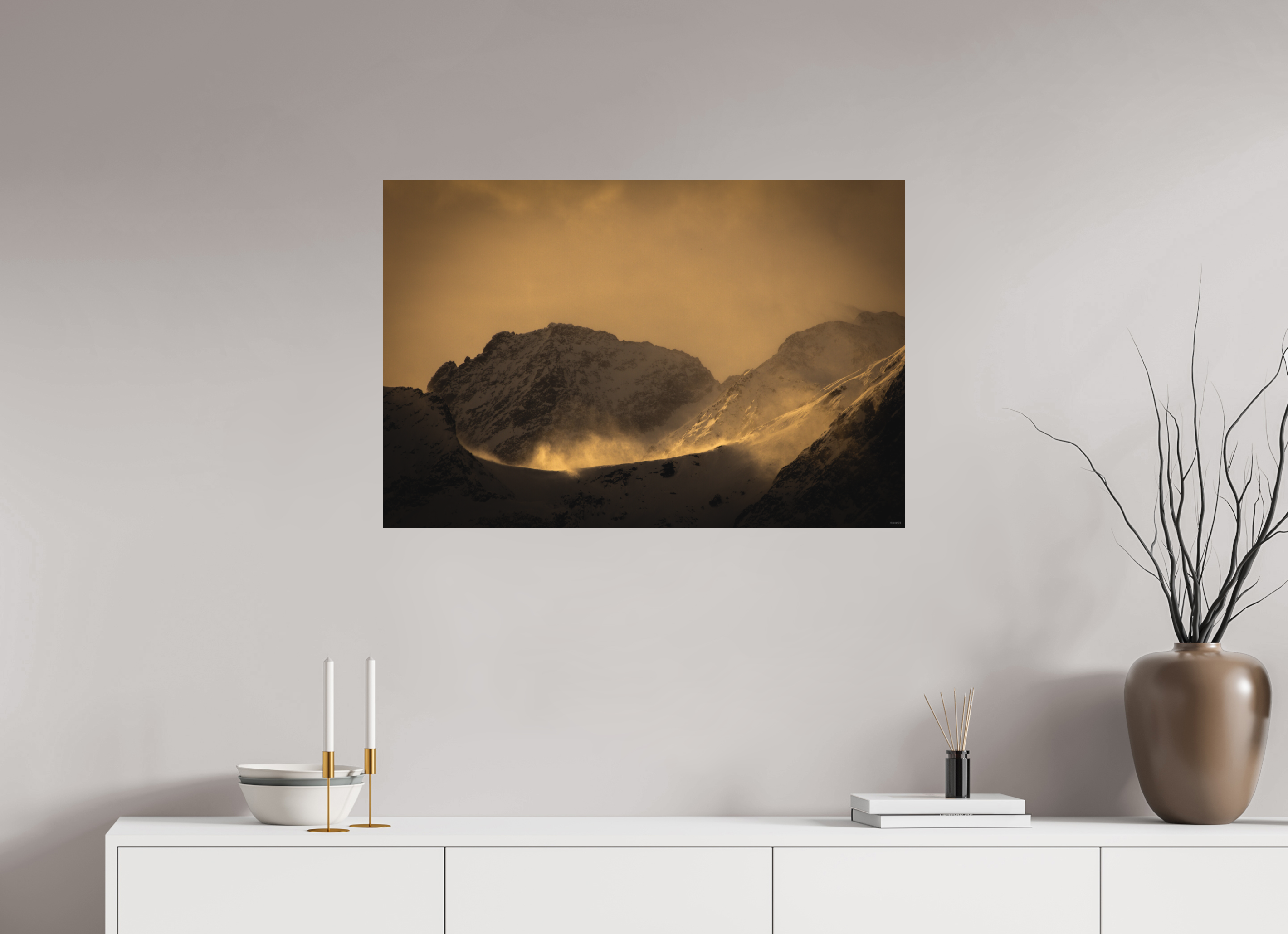 90 x 60 cm, Tirage Fine Art mat Chaudron