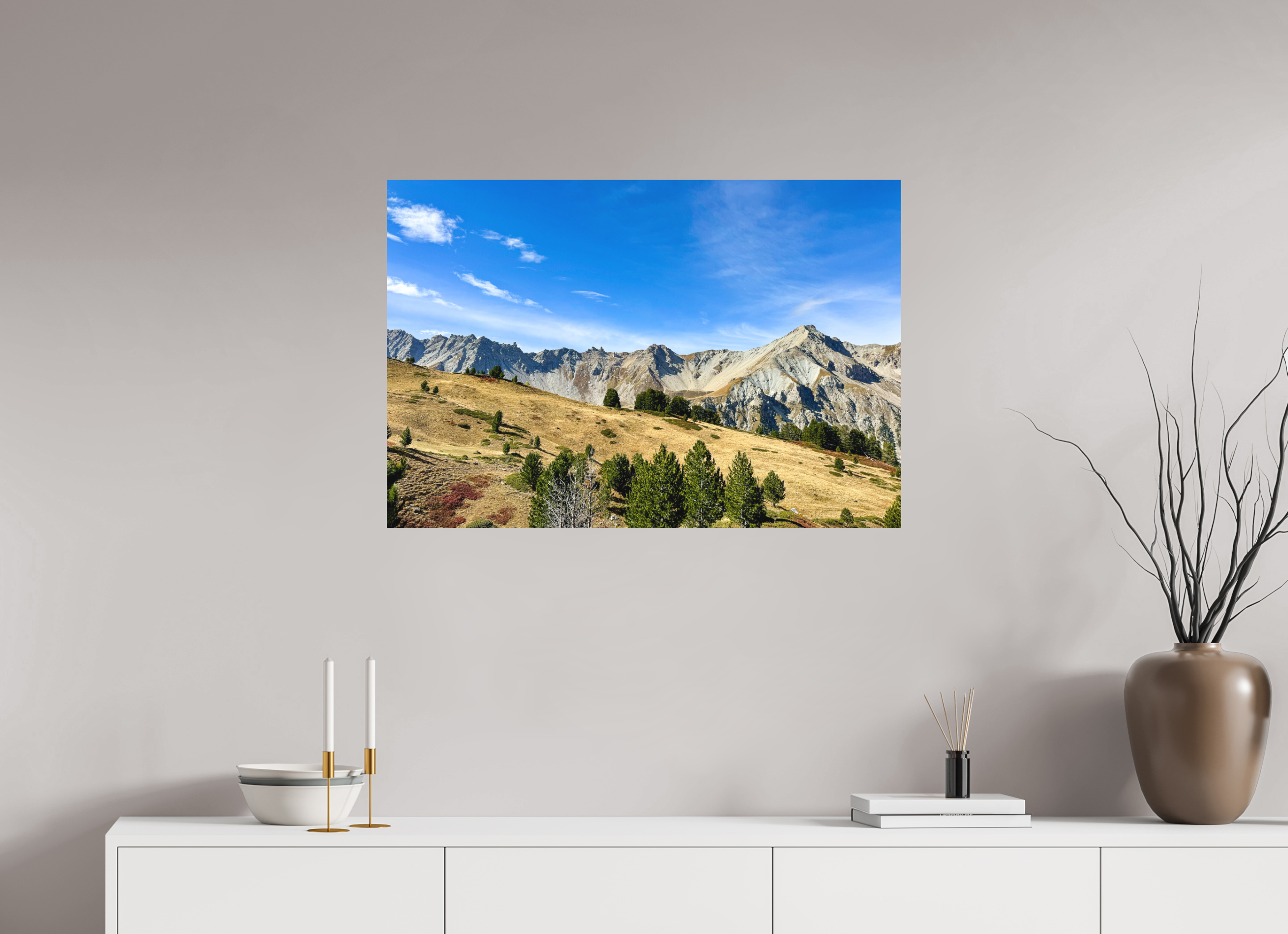 88,6 x 60 cm, Tirage Fine Art mat Penché