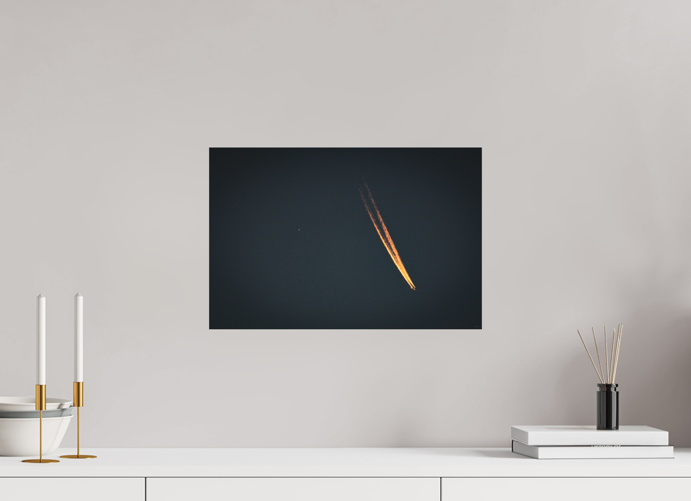 45 x 30 cm, Tirage Fine Art mat Sillage solaire