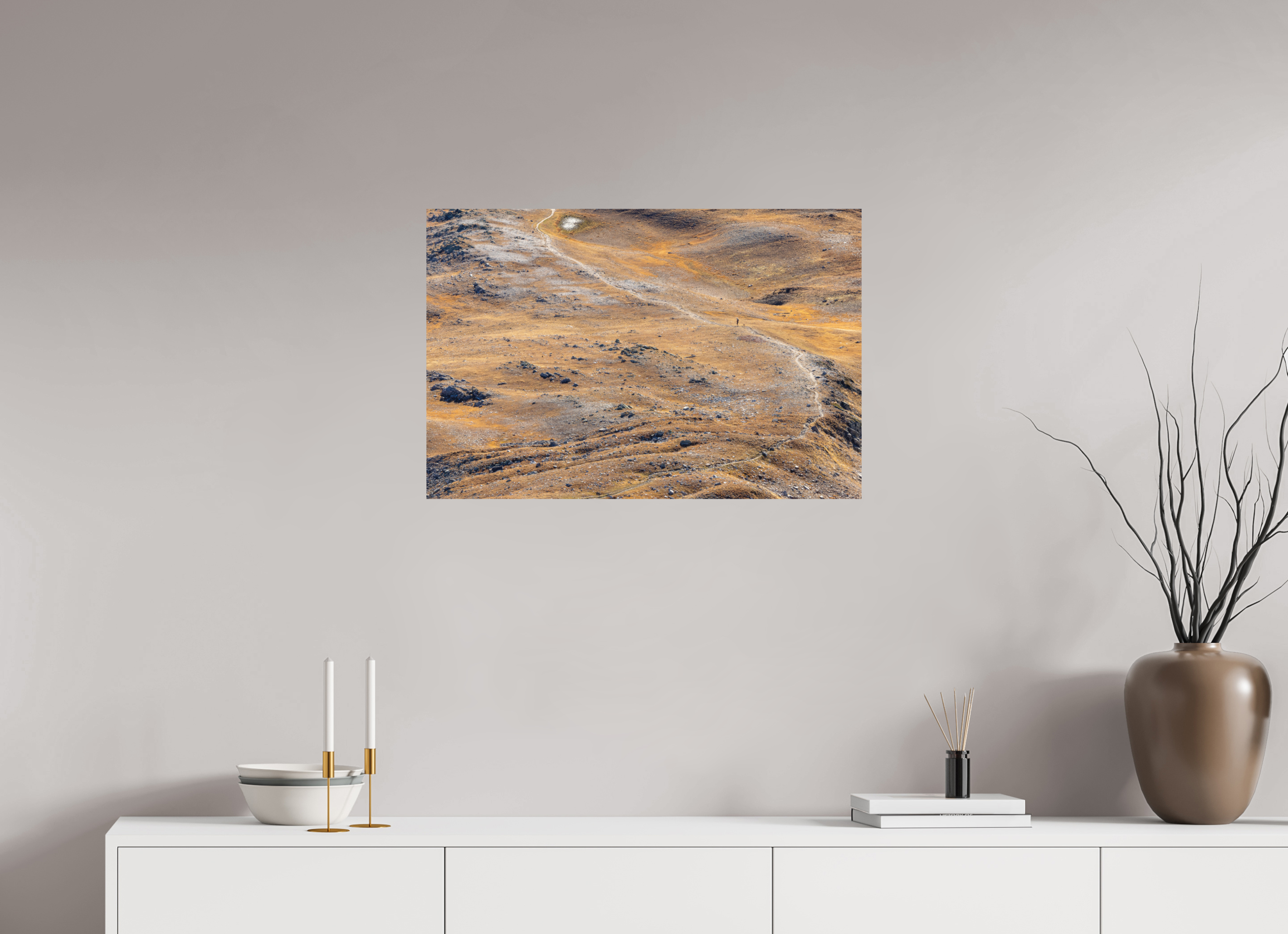 75 x 50 cm, Tirage Fine Art mat Seul au monde