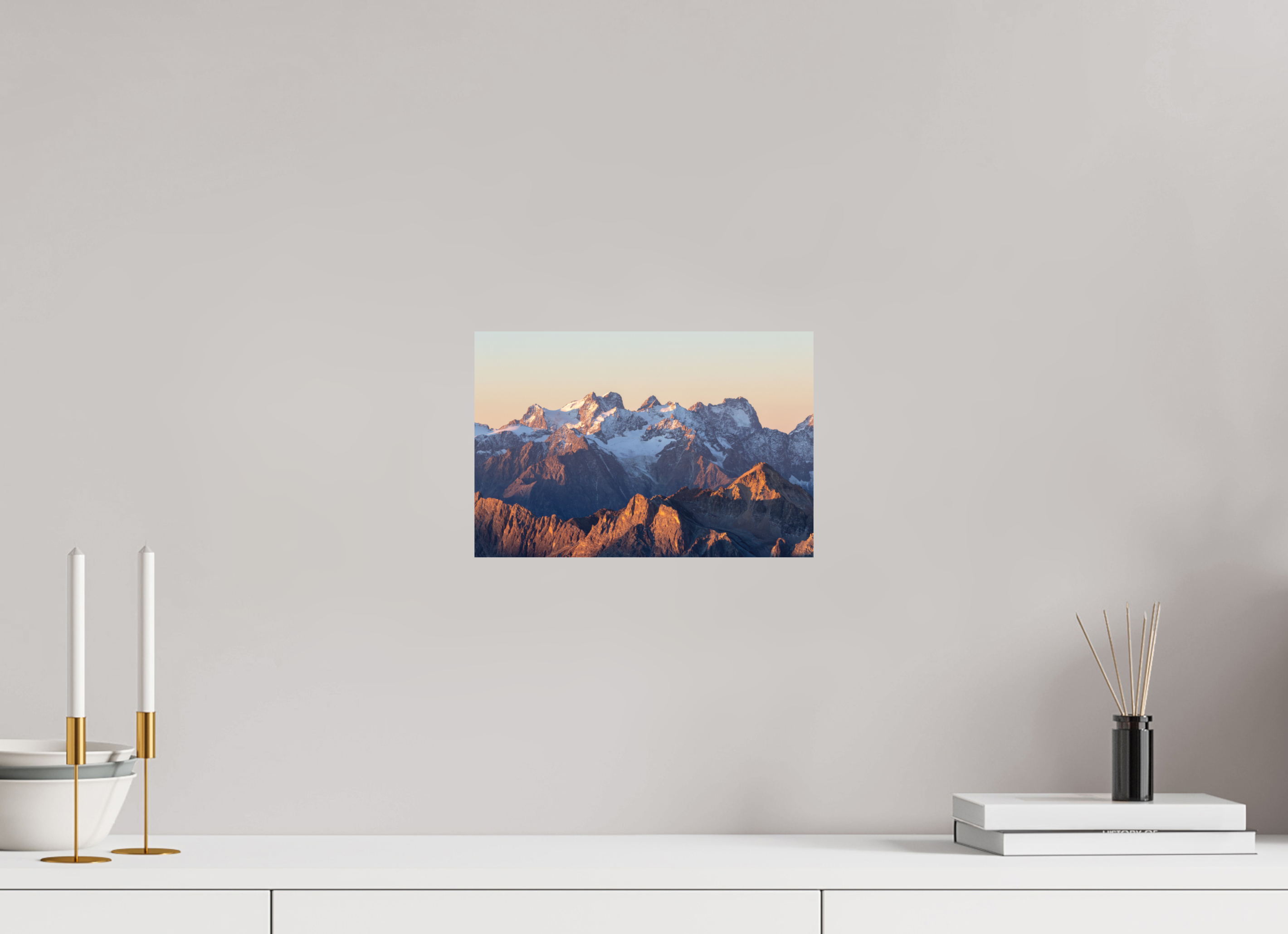 30 x 20 cm, Tirage Fine Art mat Au réveil des crêtes
