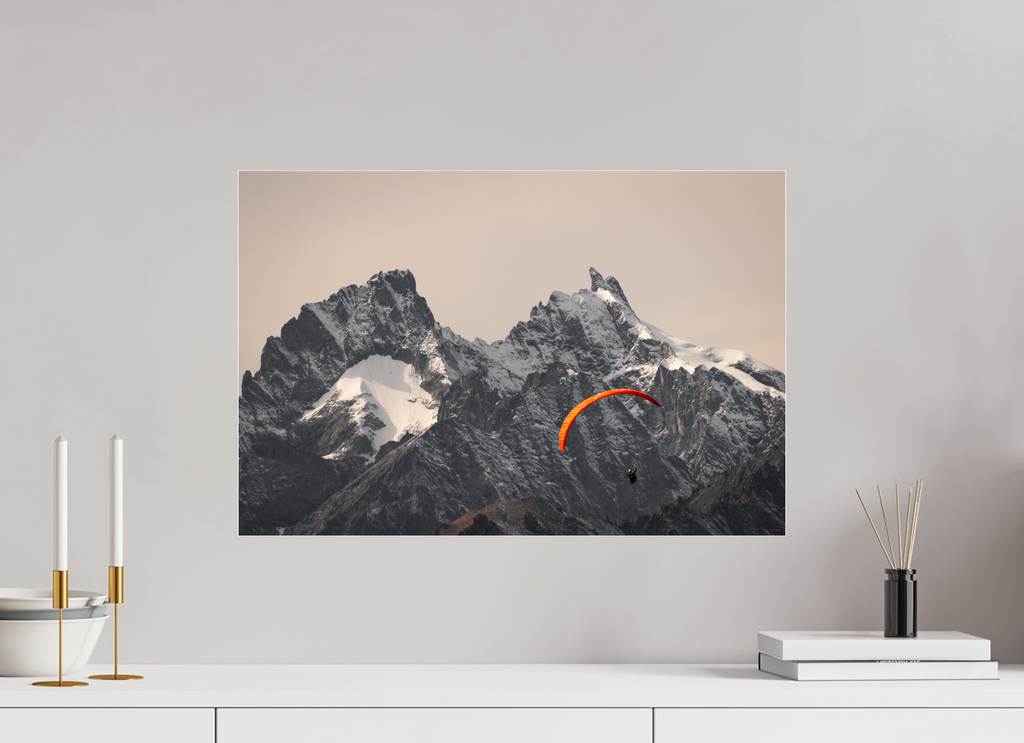 60 x 40 cm, Dibond verre brillant 2mm L'appel de la Meije