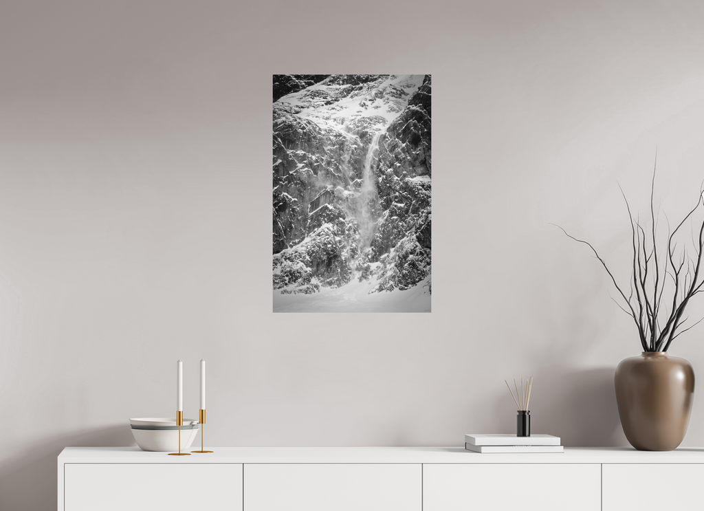 50 x 75 cm, Tirage Fine Art mat Torrent de poudre