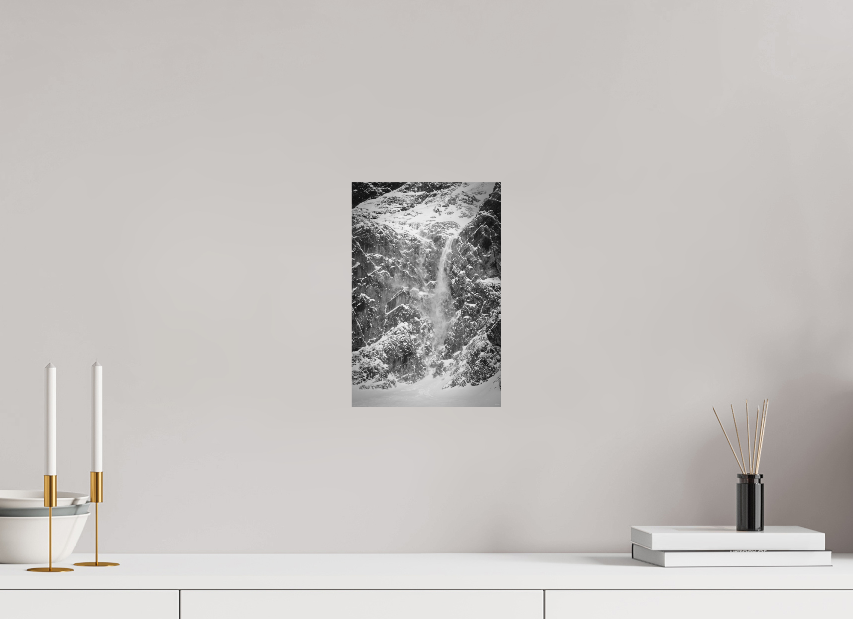 20 x 30 cm, Tirage Fine Art mat Torrent de poudre