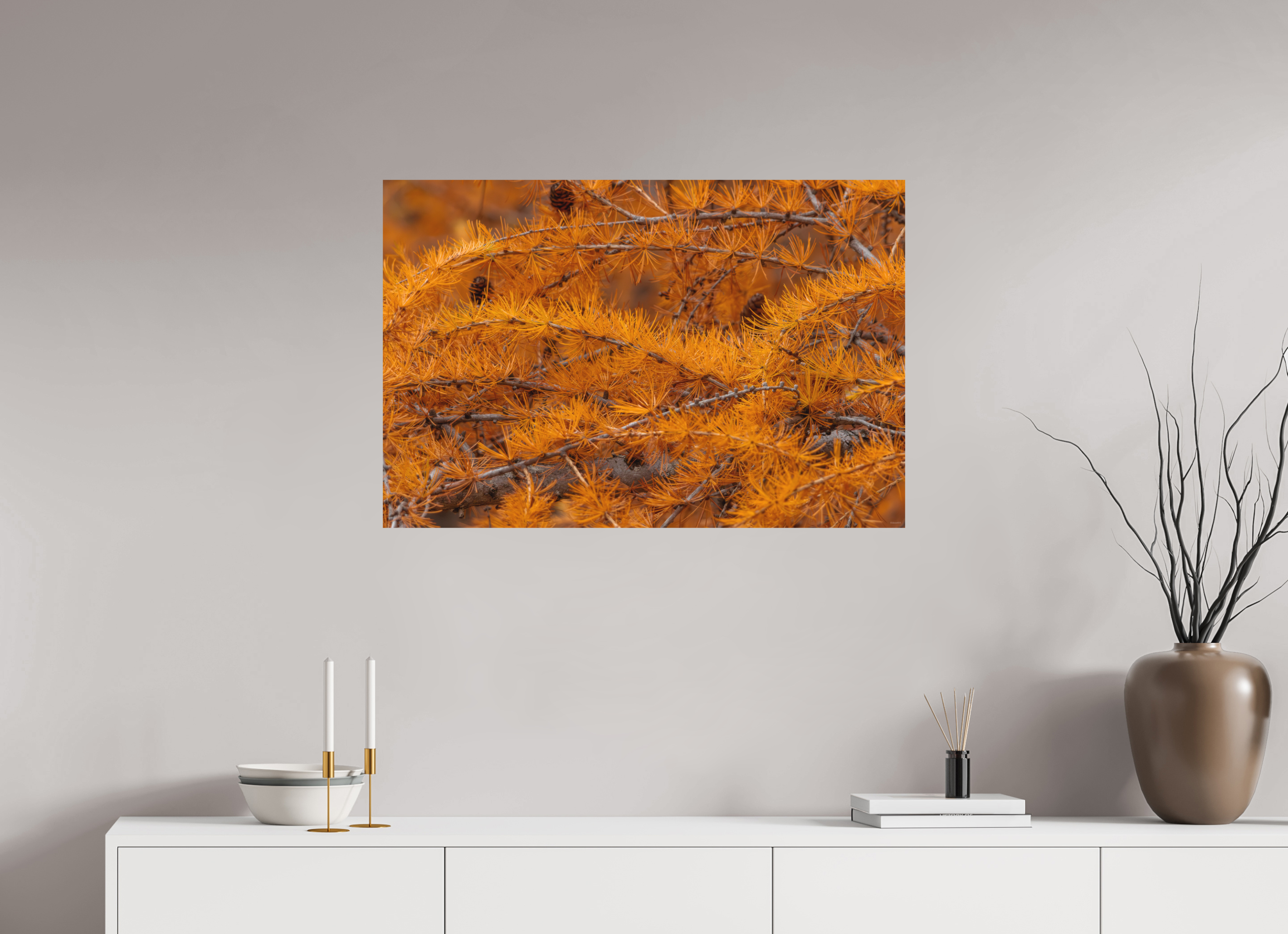 90 x 60 cm, Tirage Fine Art mat Coucher de sève