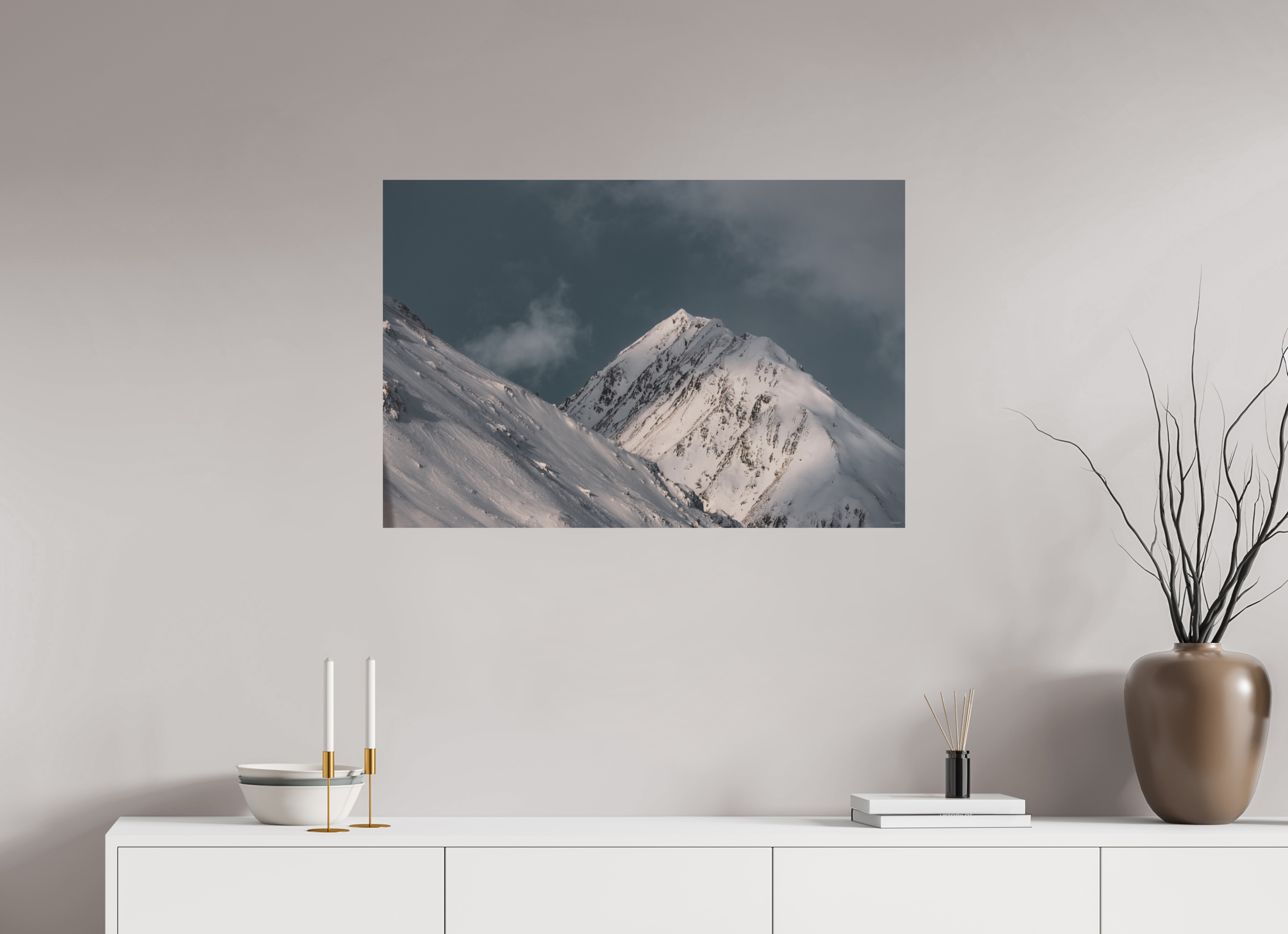 90 x 60 cm, Tirage Fine Art mat Silence de métal