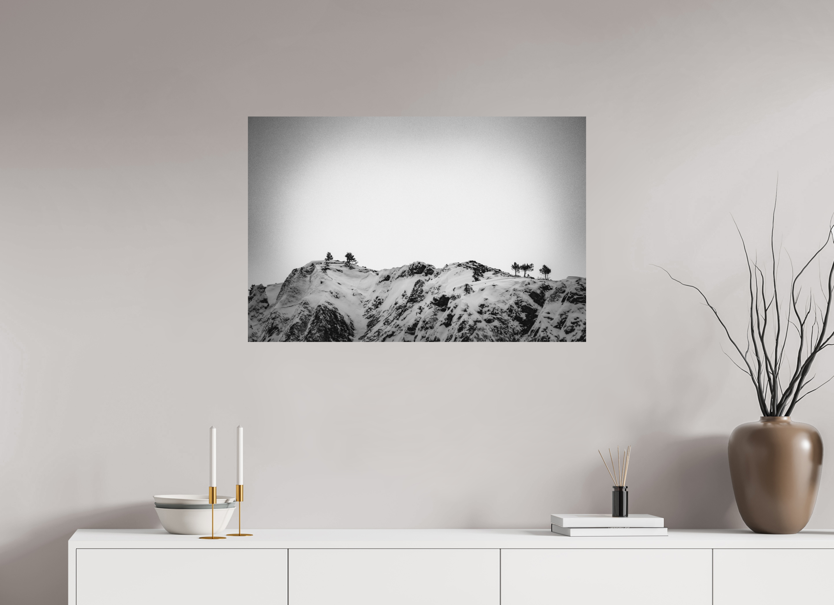 90 x 60 cm, Tirage Fine Art mat Sur la ligne