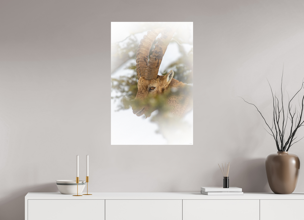 60 x 90 cm, Tirage Fine Art mat Présence voilée