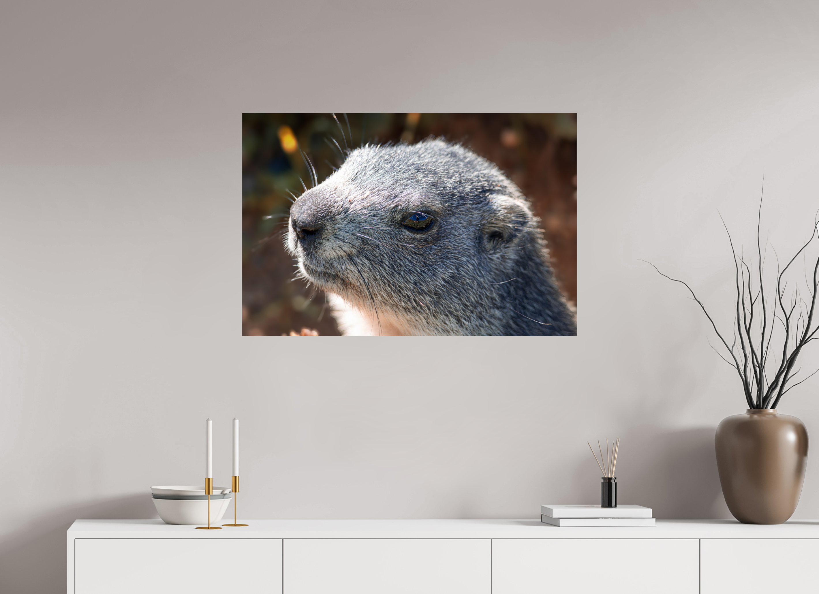 90 x 60 cm, Dibond verre brillant 2mm Dans son regard 2