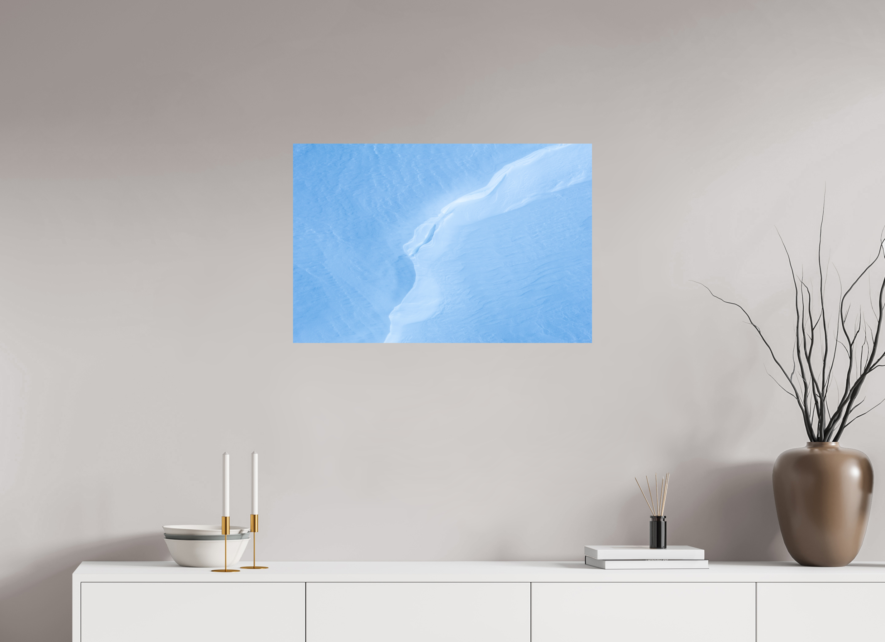 75 x 50 cm, Tirage Fine Art mat Ligne de silence