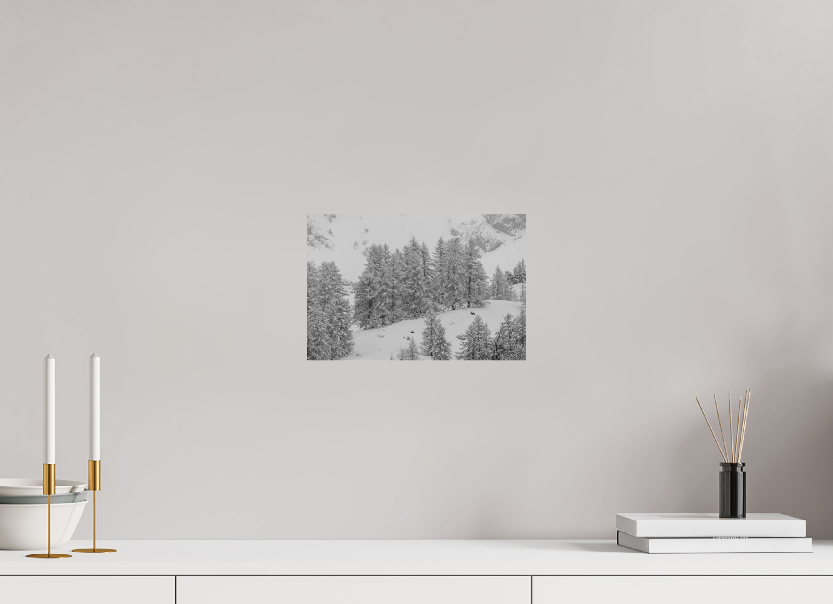 30 x 20 cm, Tirage Fine Art mat Hiver intérieur