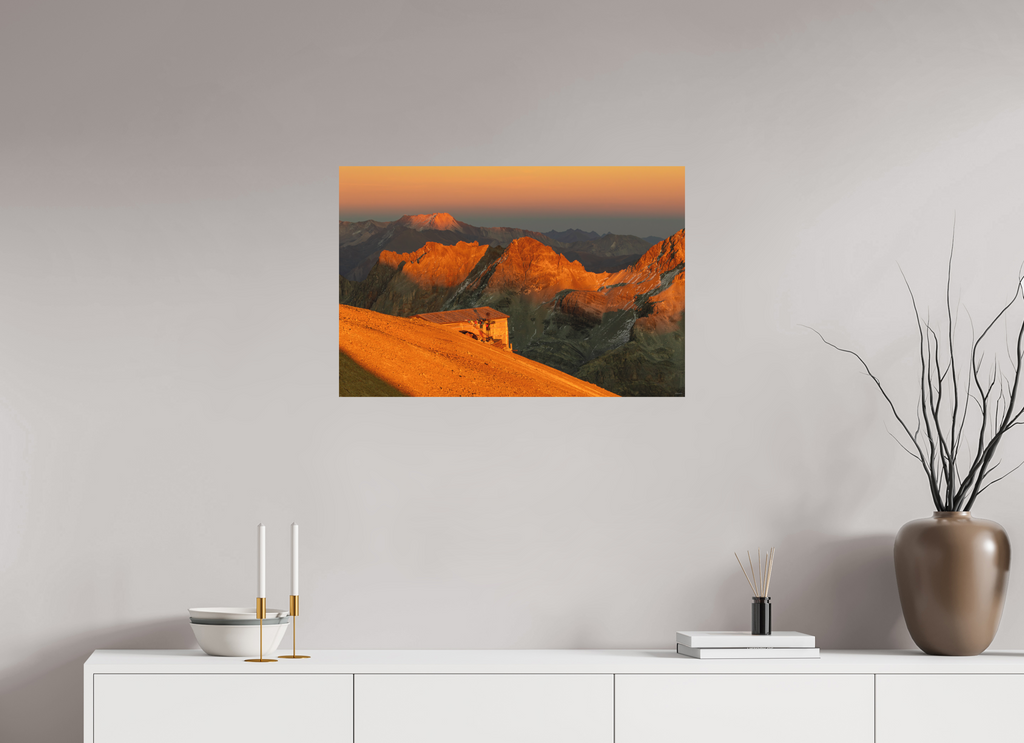 75 x 50 cm, Tirage Fine Art mat L'or sacré du monde