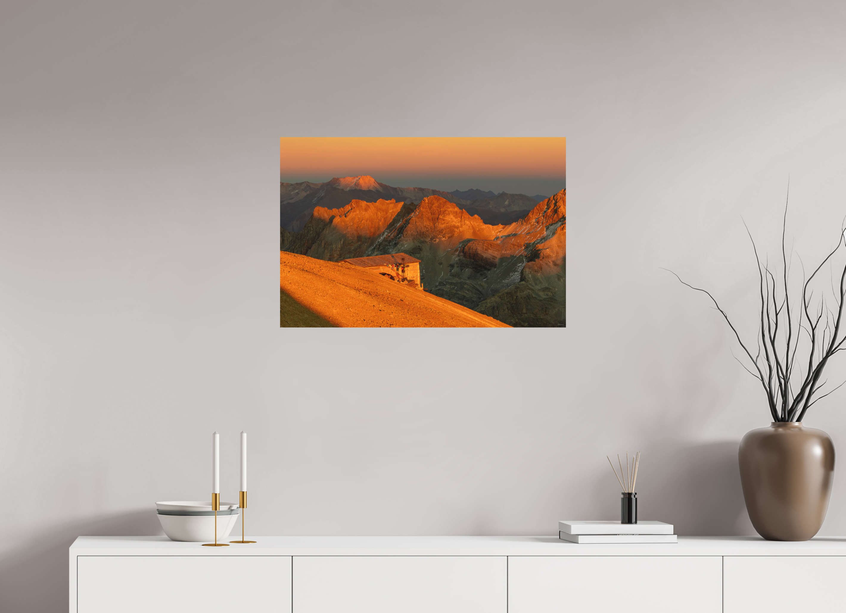 75 x 50 cm, Tirage Fine Art mat L'or sacré du monde