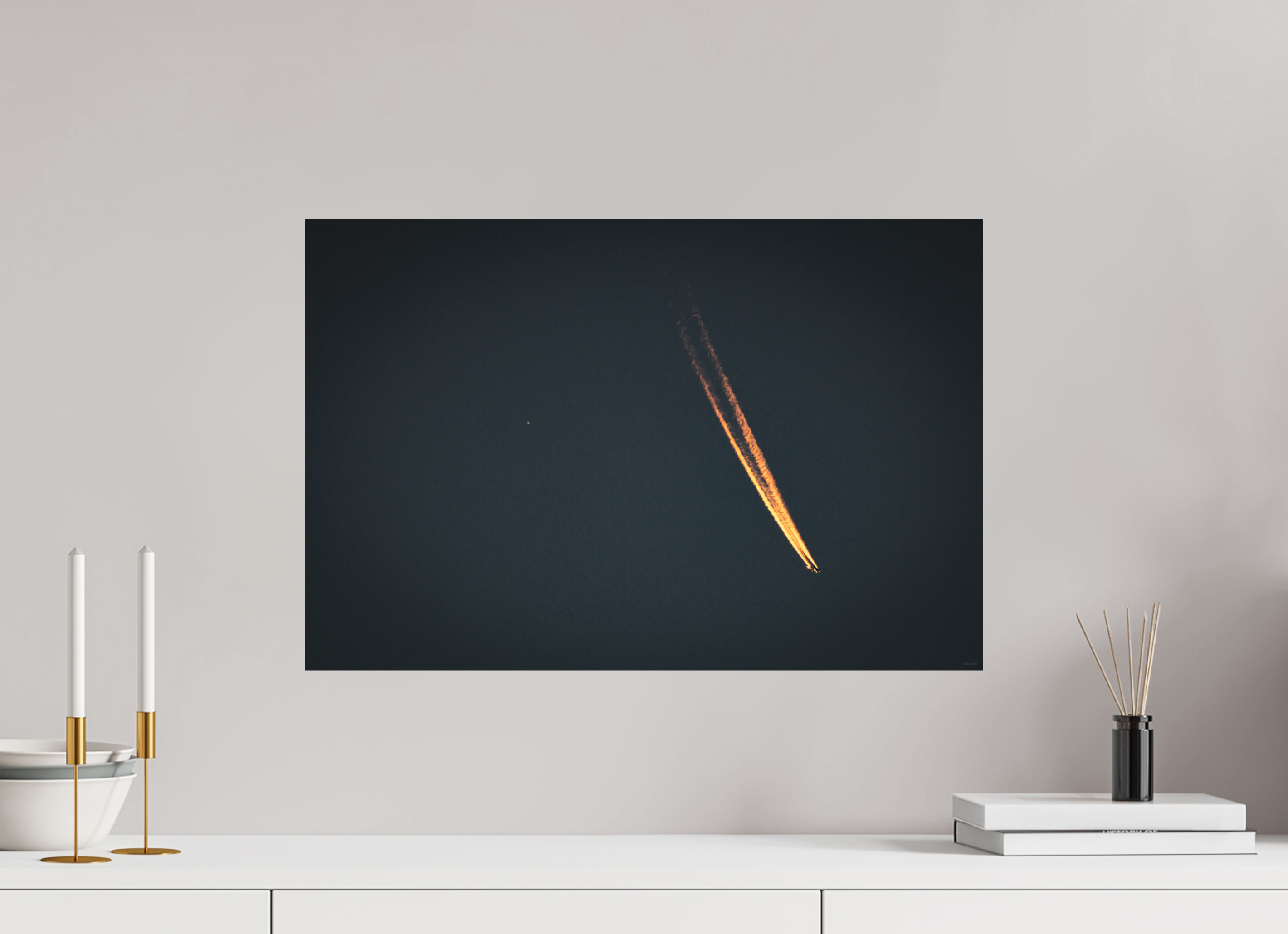 60 x 40 cm, Tirage Fine Art mat Sillage solaire