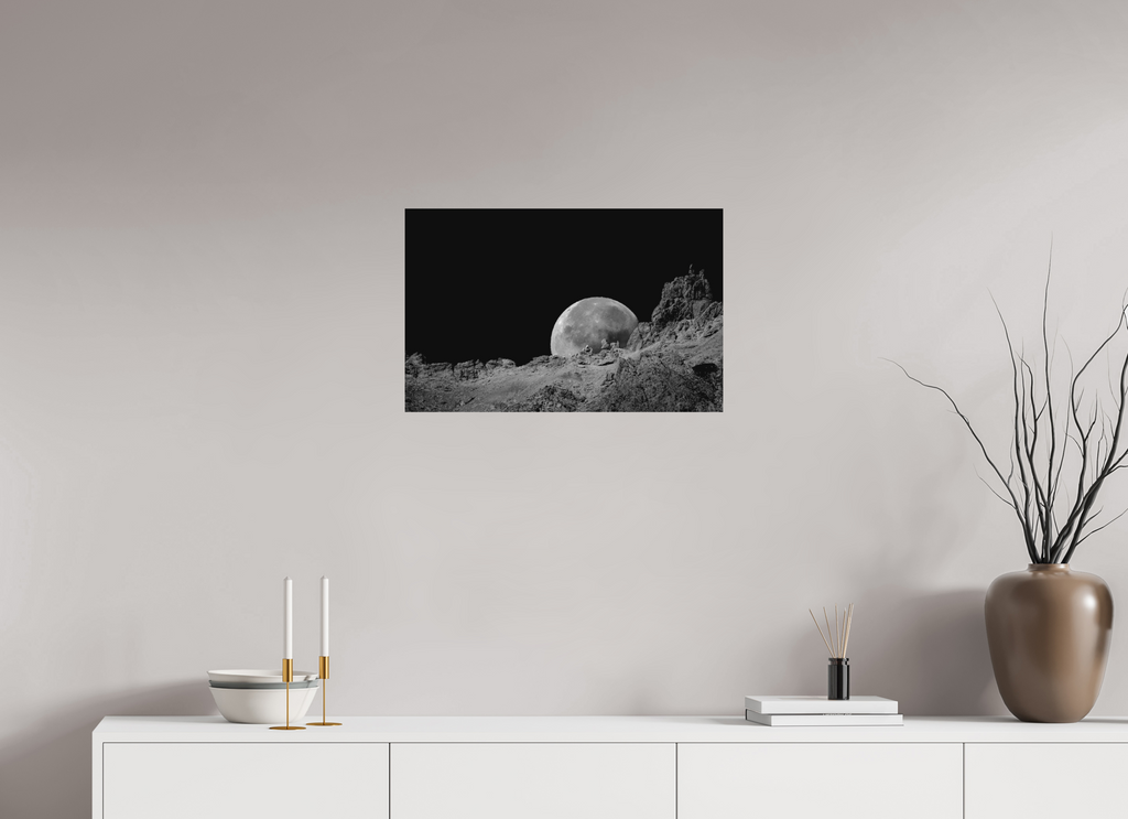 62,6 x 40 cm, Tirage Fine Art mat Berceau de lune