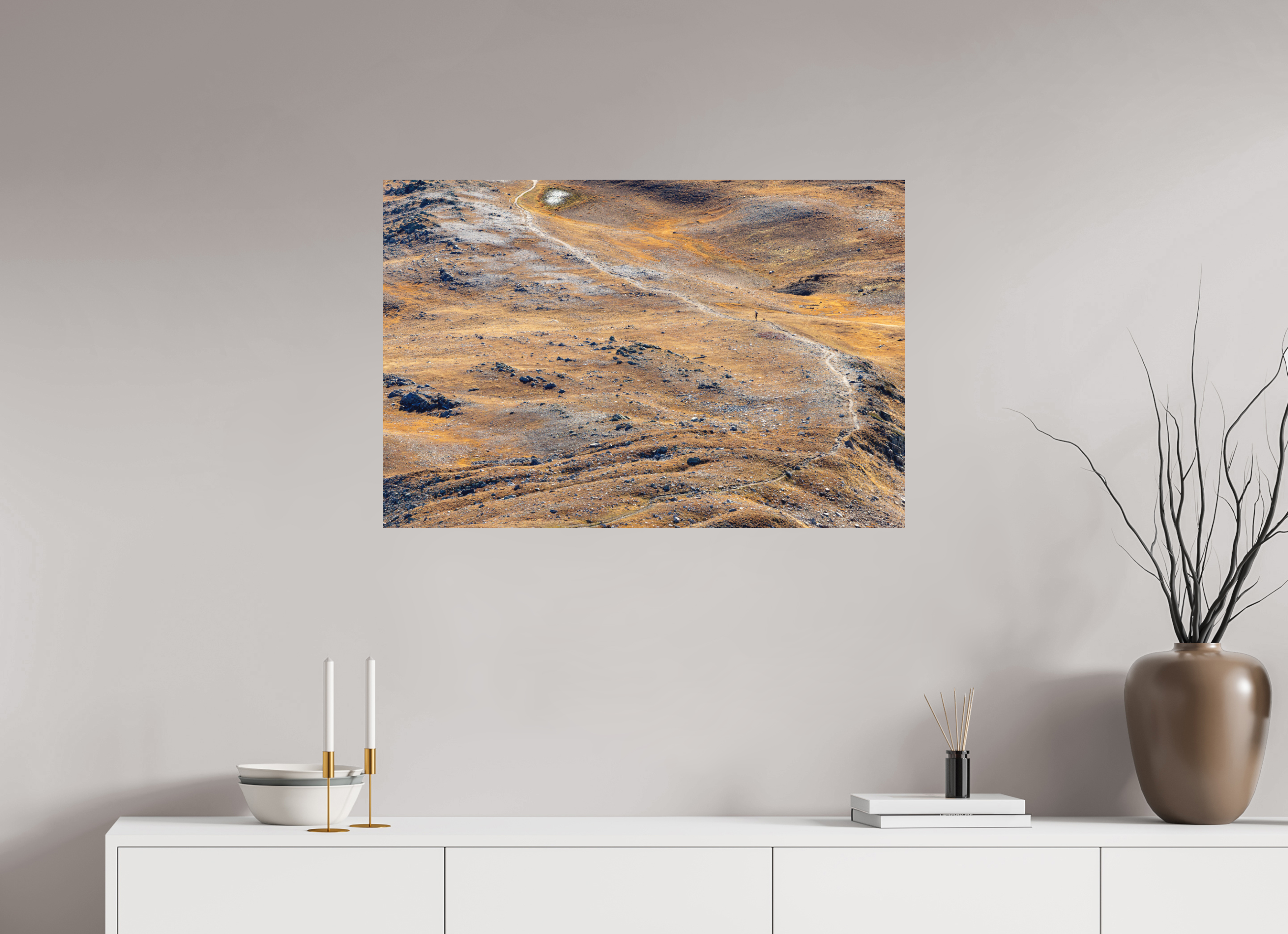 90 x 60 cm, Tirage Fine Art mat Seul au monde