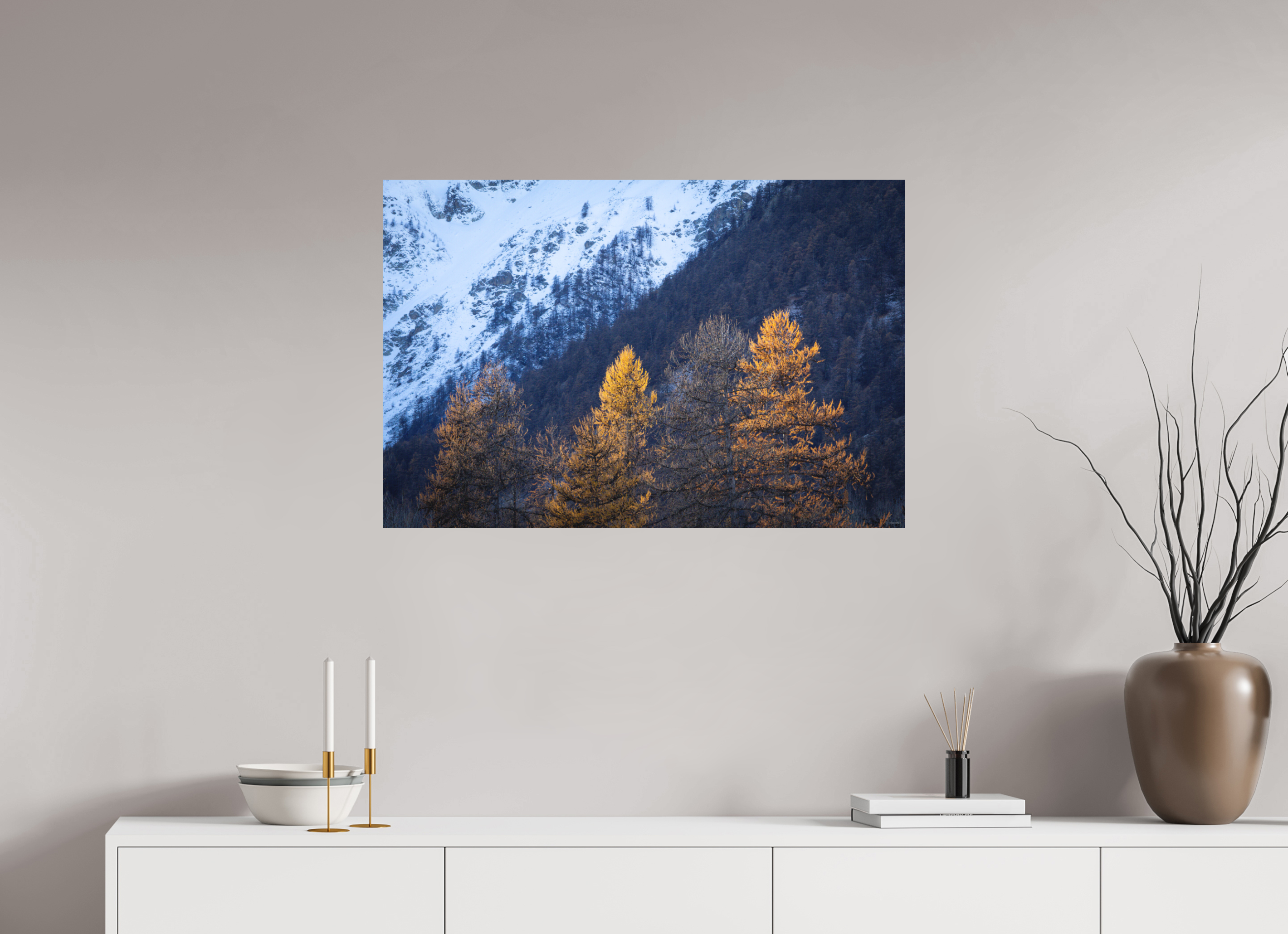 90 x 60 cm, Tirage Fine Art mat Les veilleuses