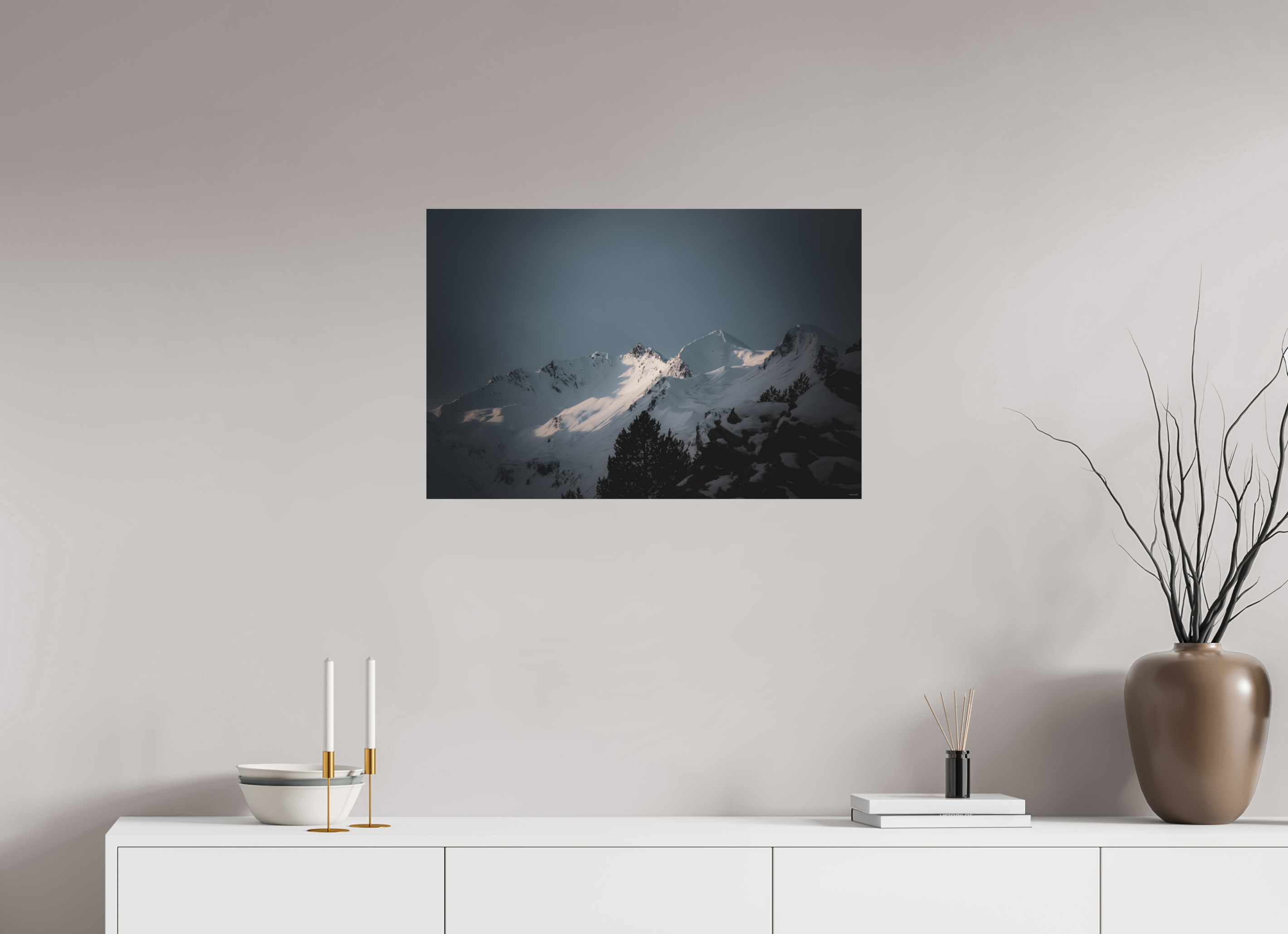 75 x 50 cm, Tirage Fine Art mat Lumière de lune