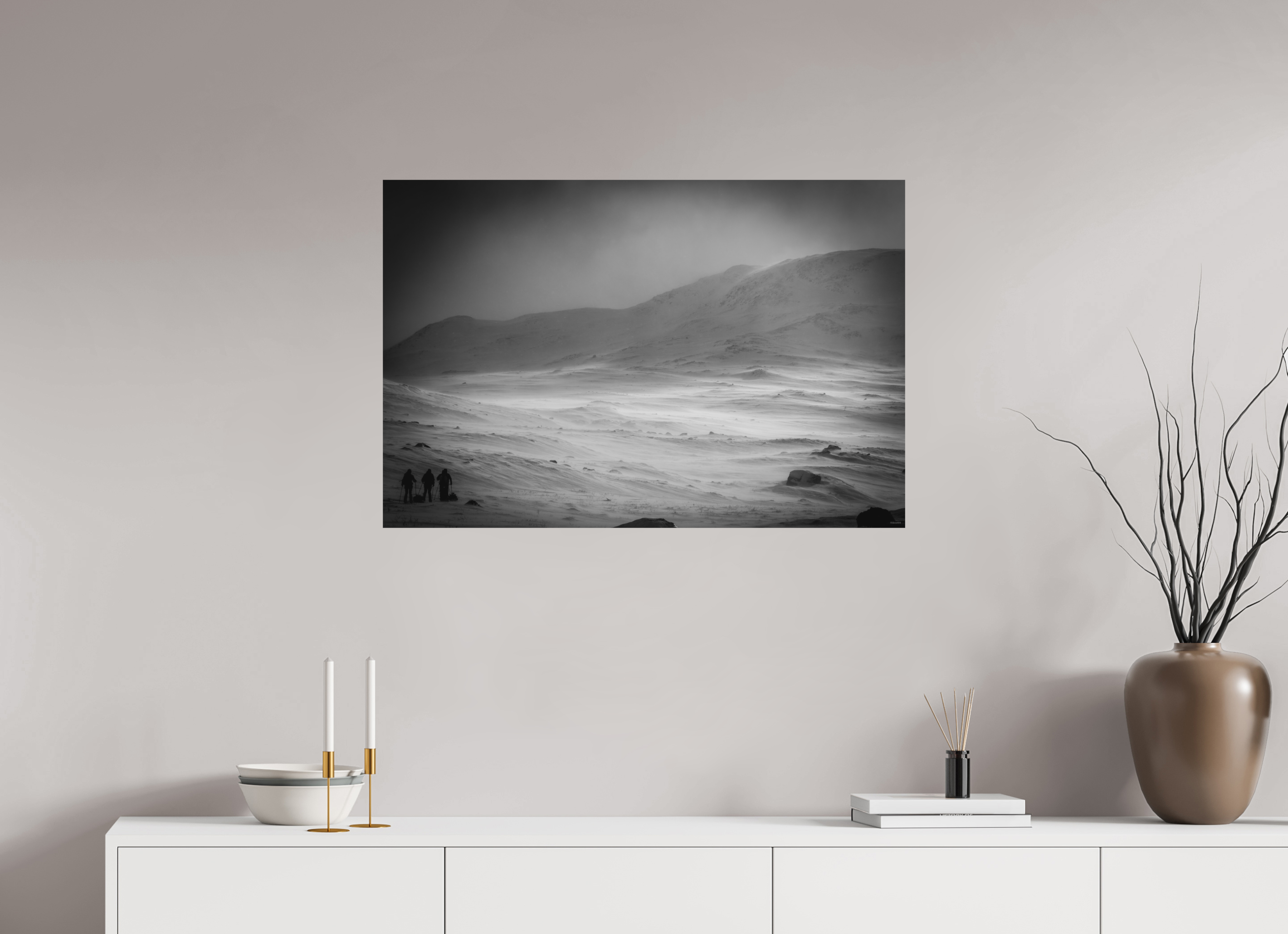 90 x 60 cm, Tirage Fine Art mat Dépouillement