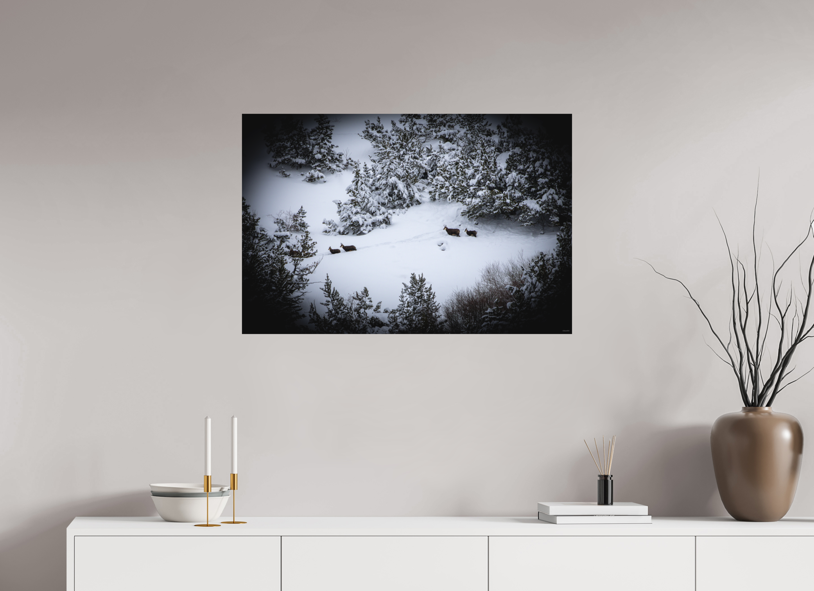 90 x 60 cm, Tirage Fine Art mat Ensemble