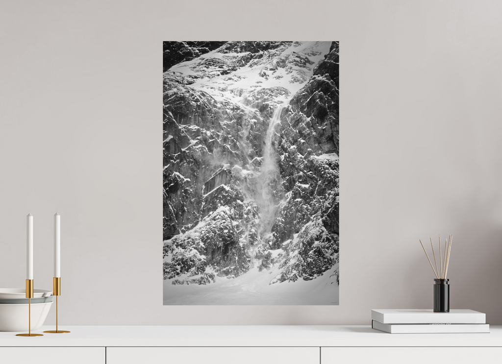 40 x 60 cm, Tirage Fine Art mat Torrent de poudre