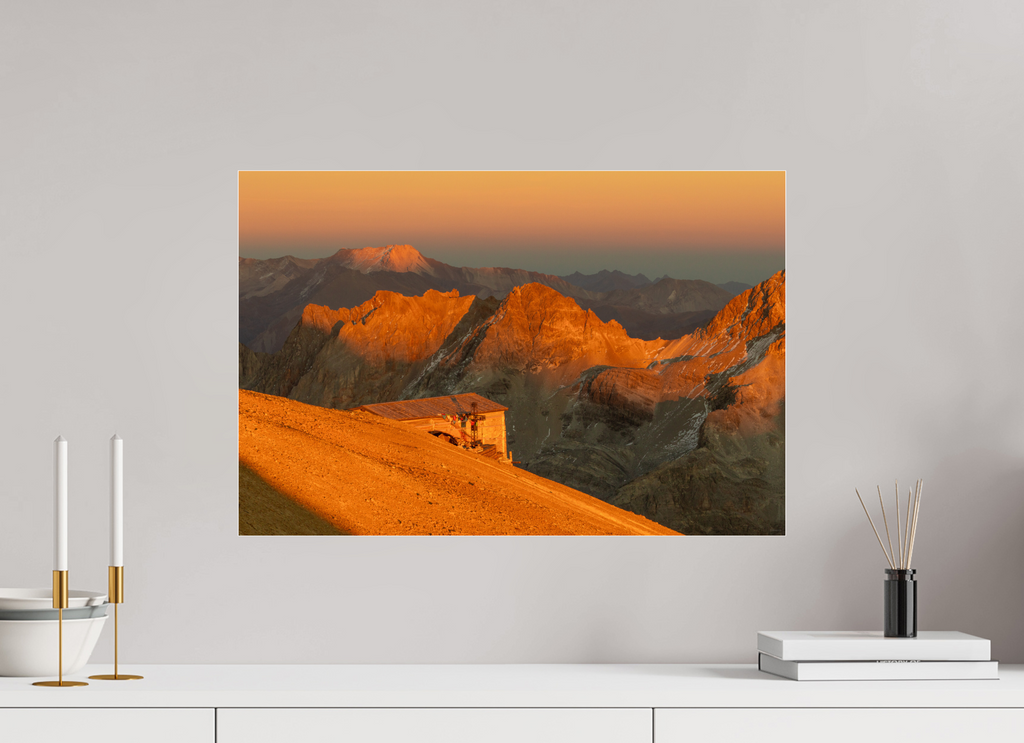 60 x 40 cm, Dibond verre brillant 2mm L'or du Monde