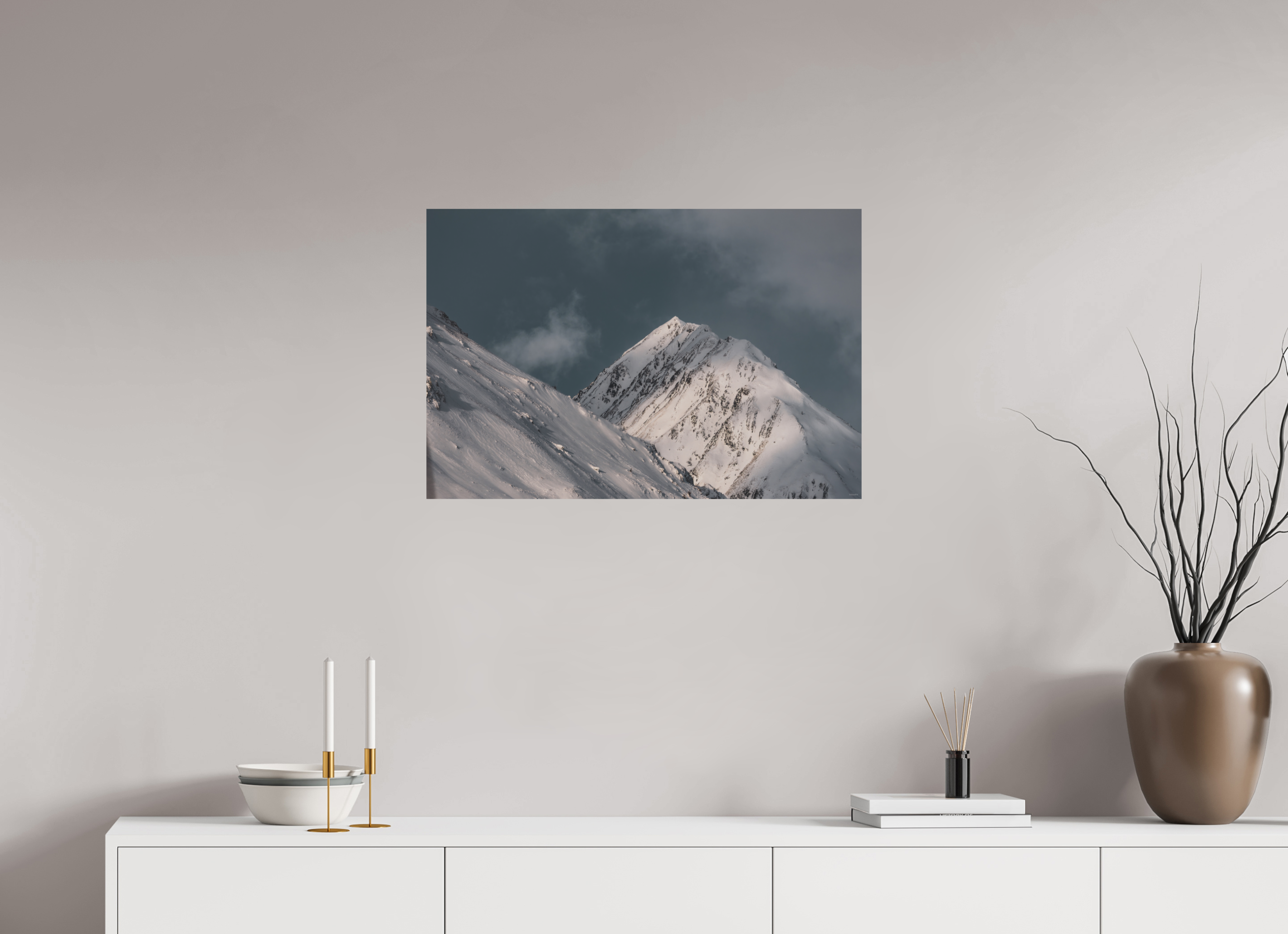 75 x 50 cm, Tirage Fine Art mat Silence de métal