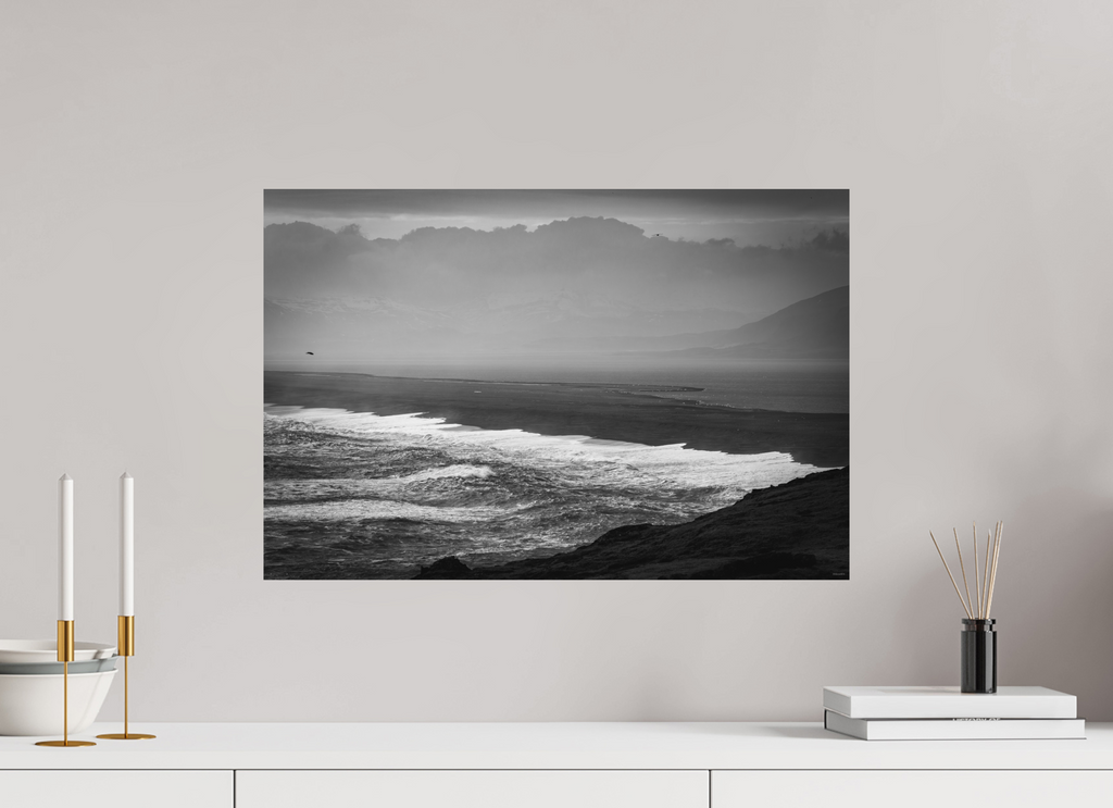 60 x 40 cm, Tirage Fine Art mat Grève noire