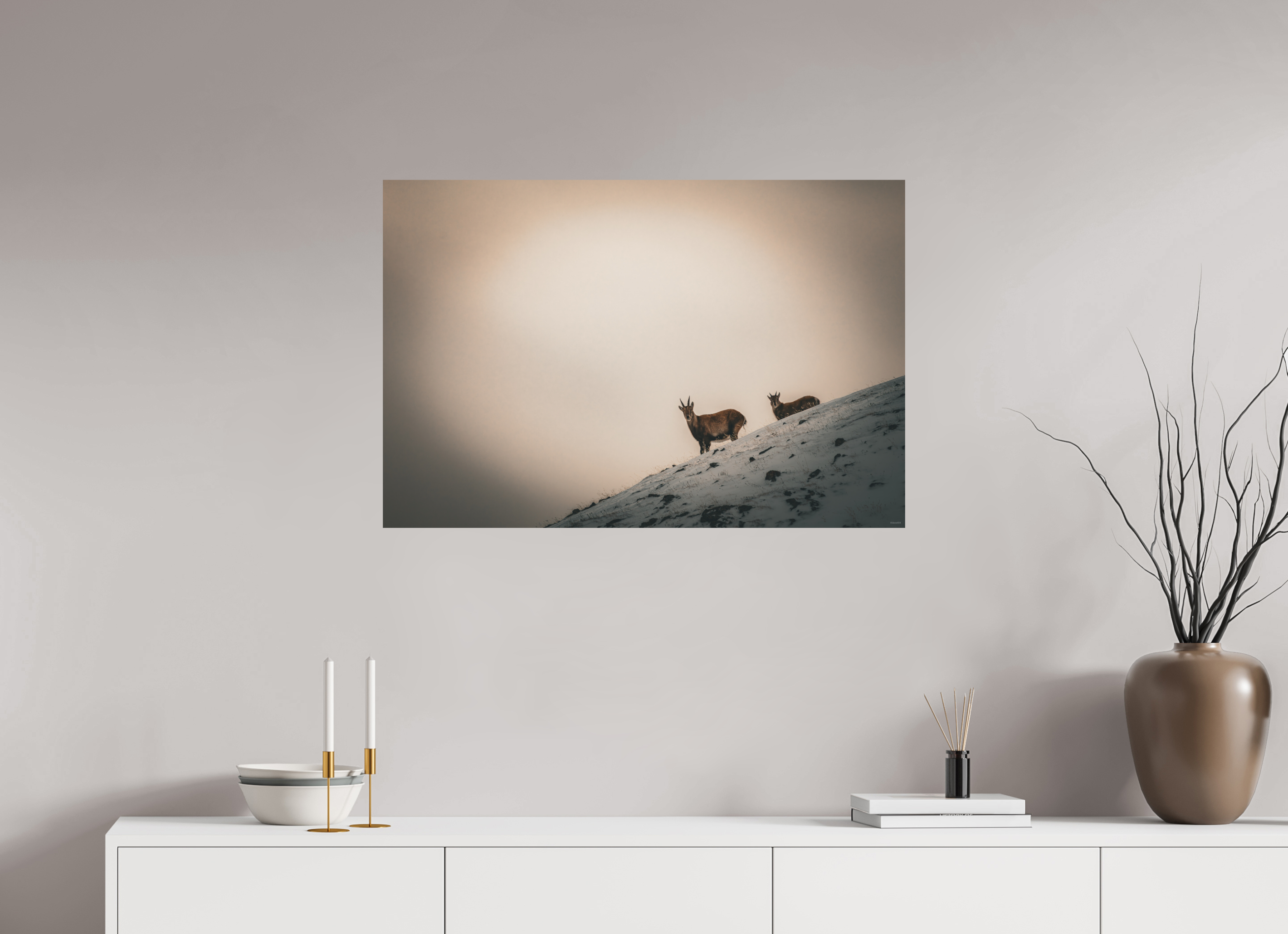 90 x 60 cm, Tirage Fine Art mat Apparition