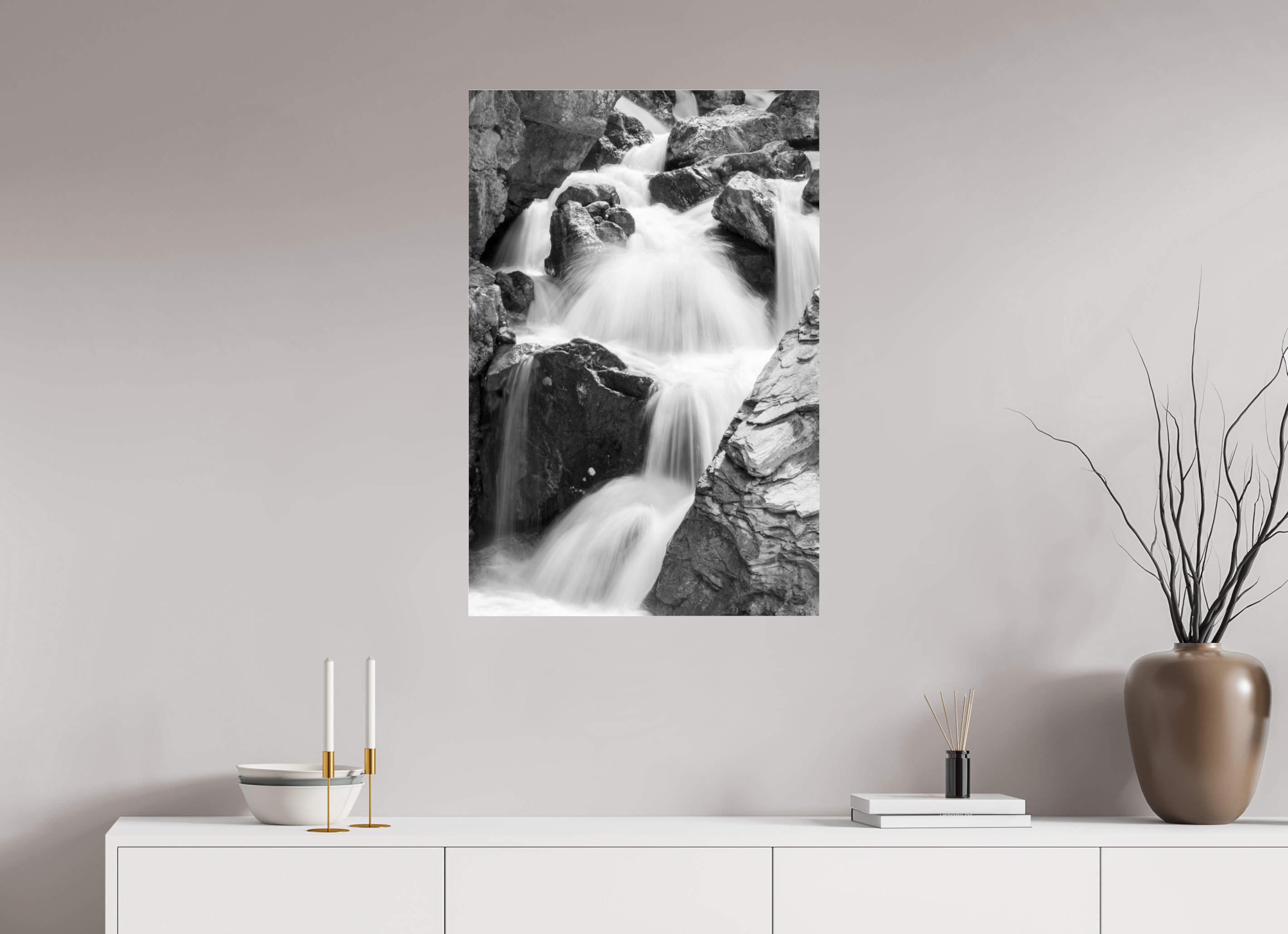 60 x 90 cm, Dibond verre brillant 2mm Les fils du temps