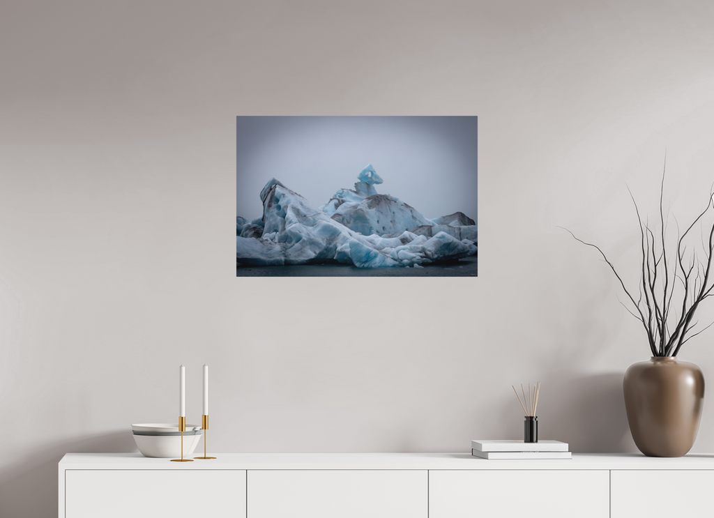 75 x 50 cm, Tirage Fine Art mat Sculpture glaciaire
