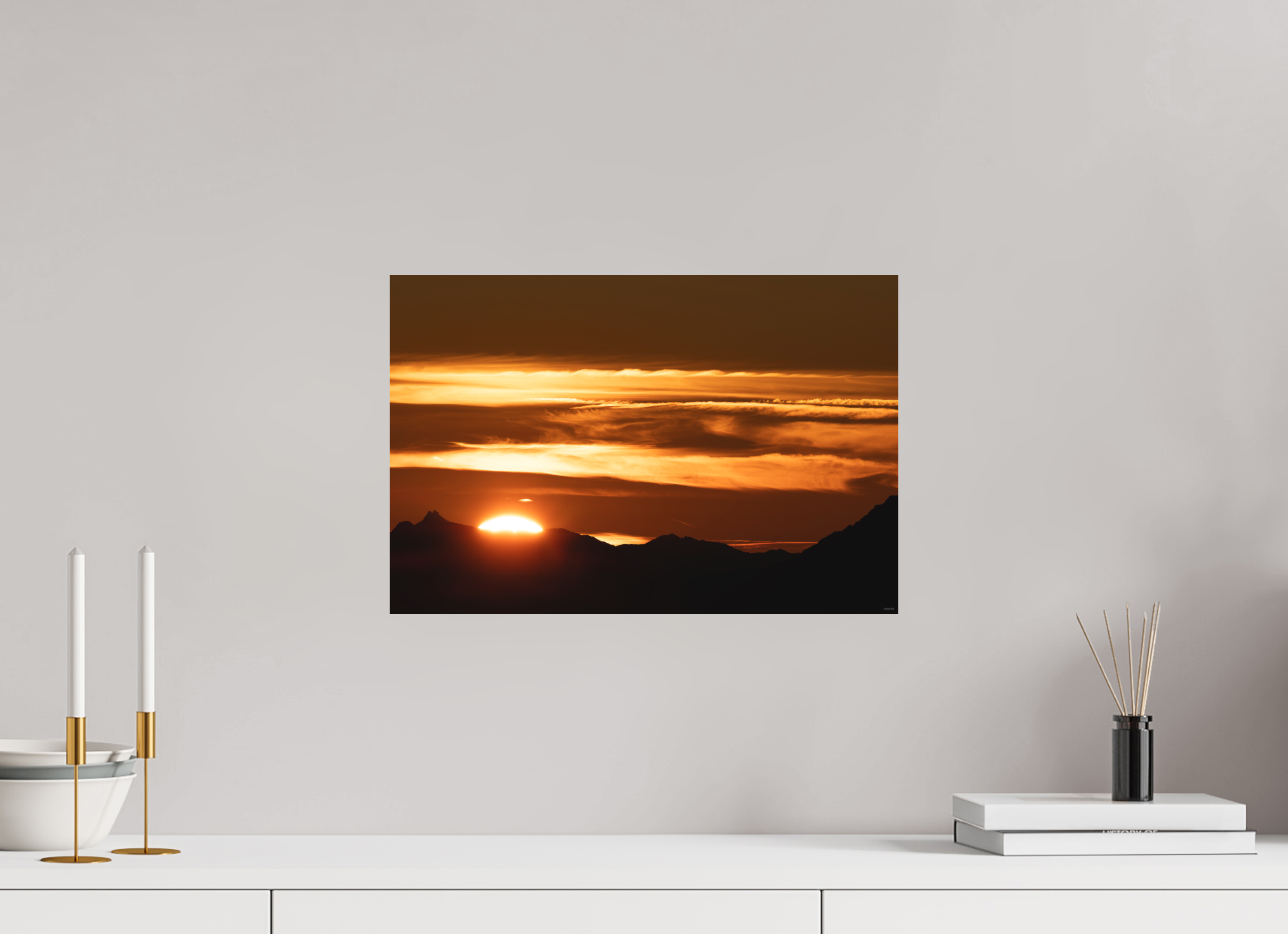 45 x 30 cm, Tirage Fine Art mat Velours solaires
