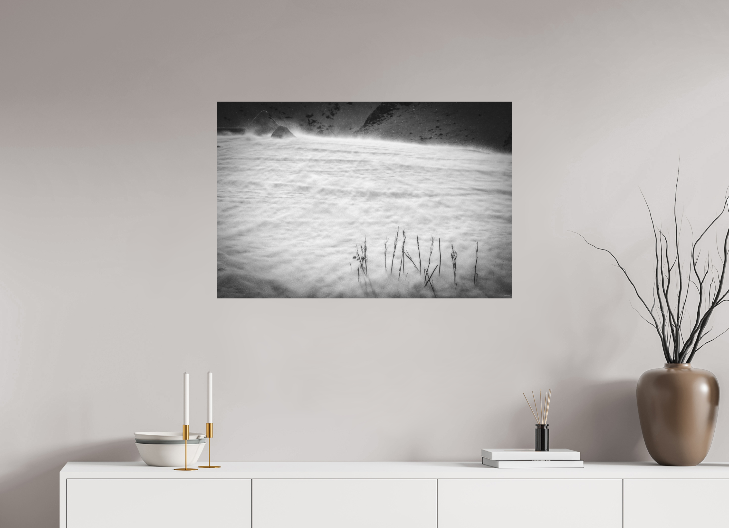 90 x 60 cm, Tirage Fine Art mat Soufflé