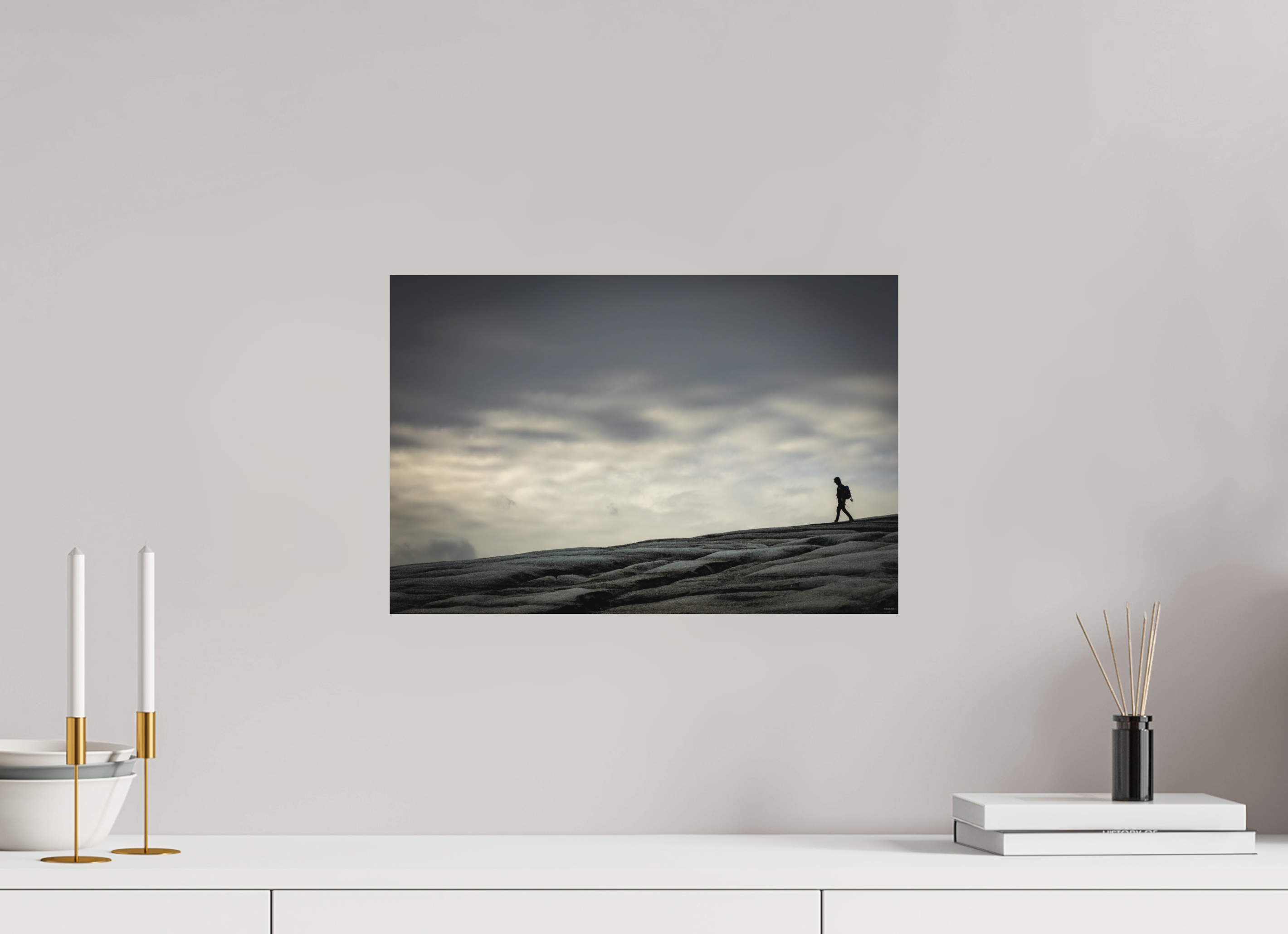 45 x 30 cm, Tirage Fine Art mat Sur son dos